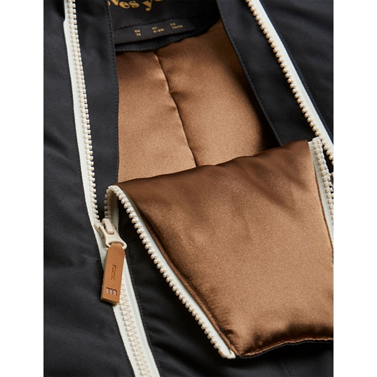 Mini Rodini Alaska Panda Baby Overall Black