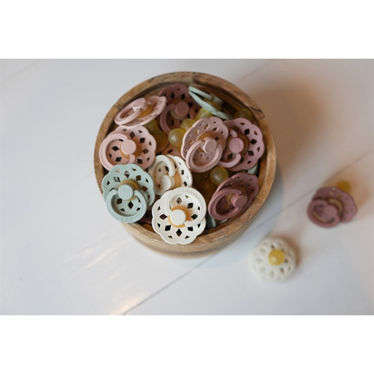 Bibs Boheme Latex Pacifier 2-pack Woodchuck/Blush