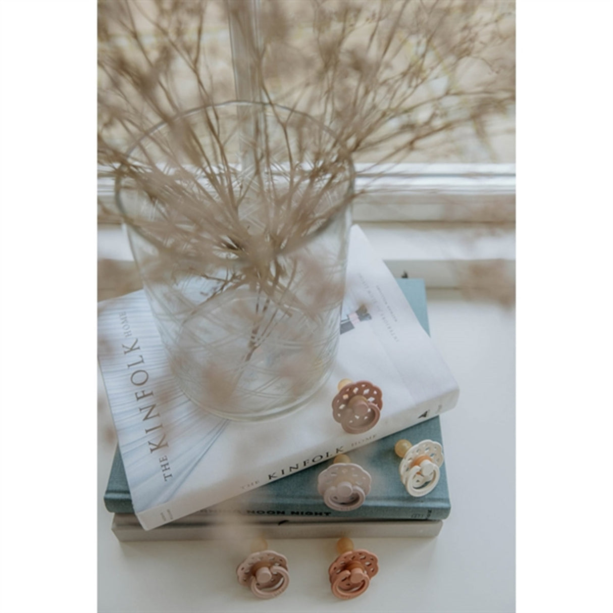 Bibs Boheme Latex Pacifier 2-pack Dark Oak/Blush