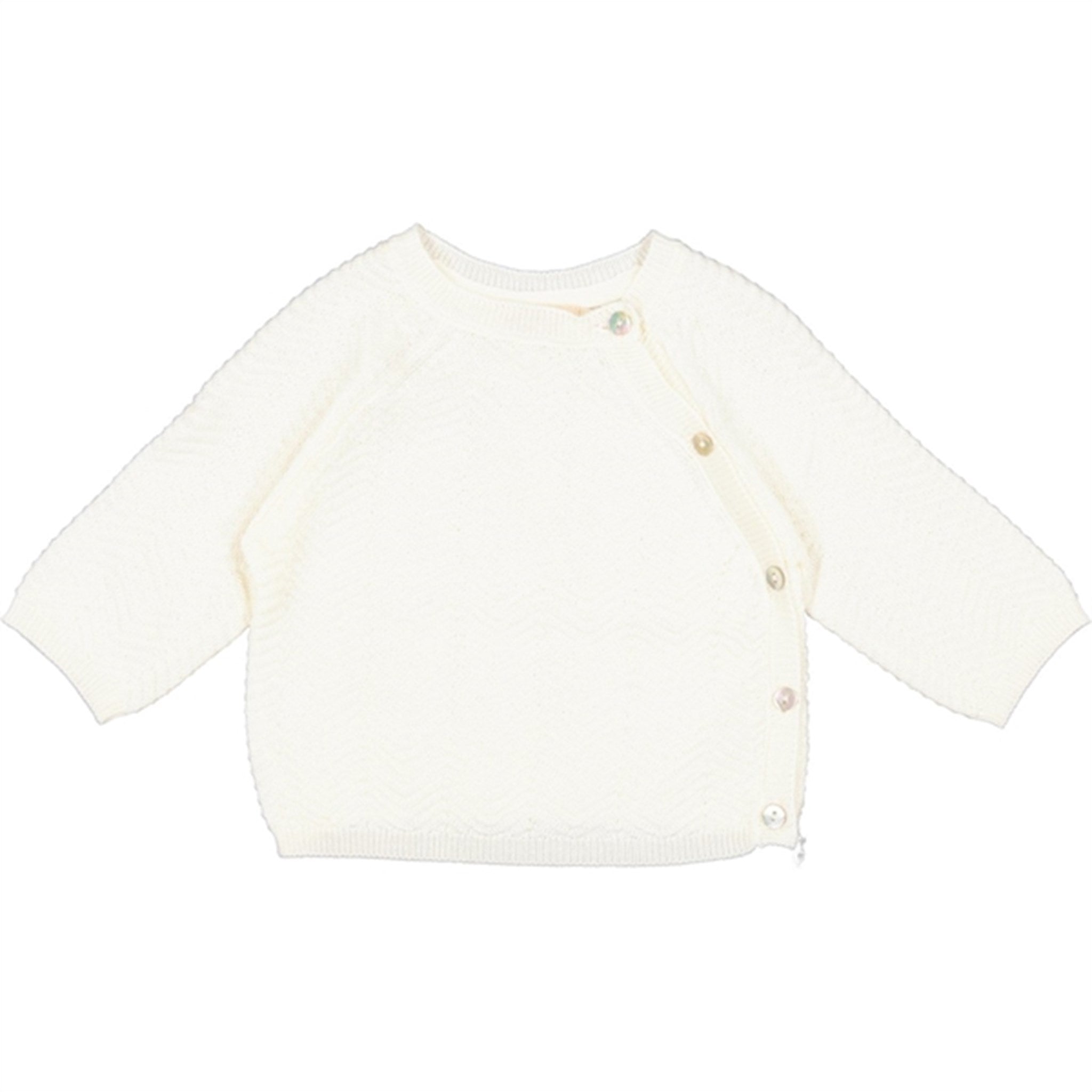 MarMar New Born Gentle White Toll Knit Blouse