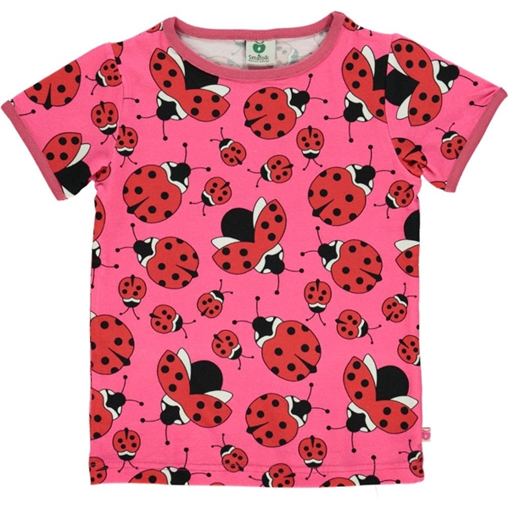 Småfolk Pink Ladybug T-shirt