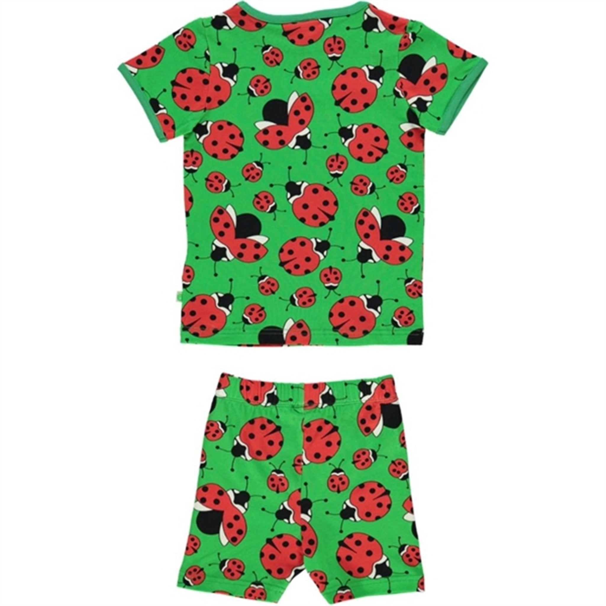 Småfolk Green Ladybird T-shirt & Shorts Set