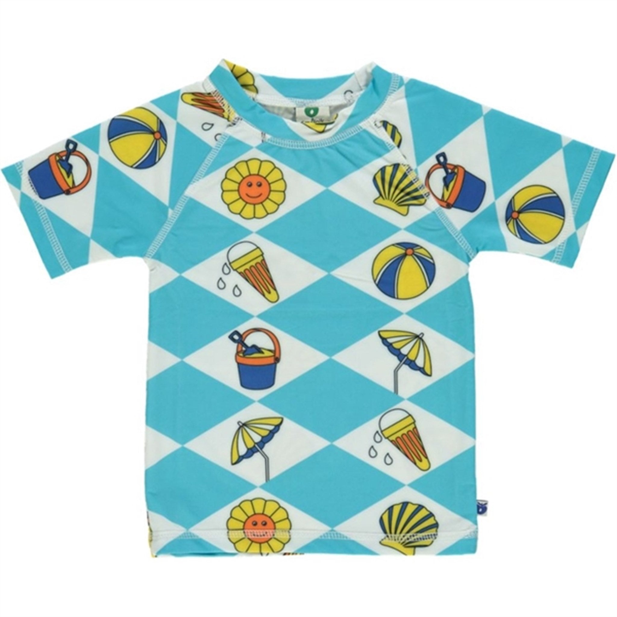 Småfolk Blue Atoll Summer Vacation Swim T-shirt