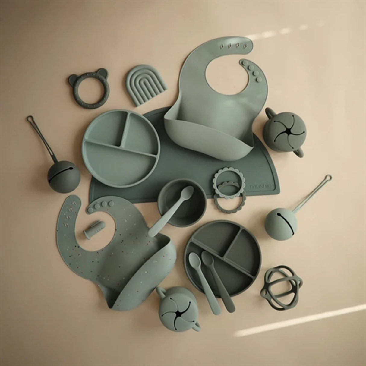 Mushie Silicone Bowl Cambridge Blue