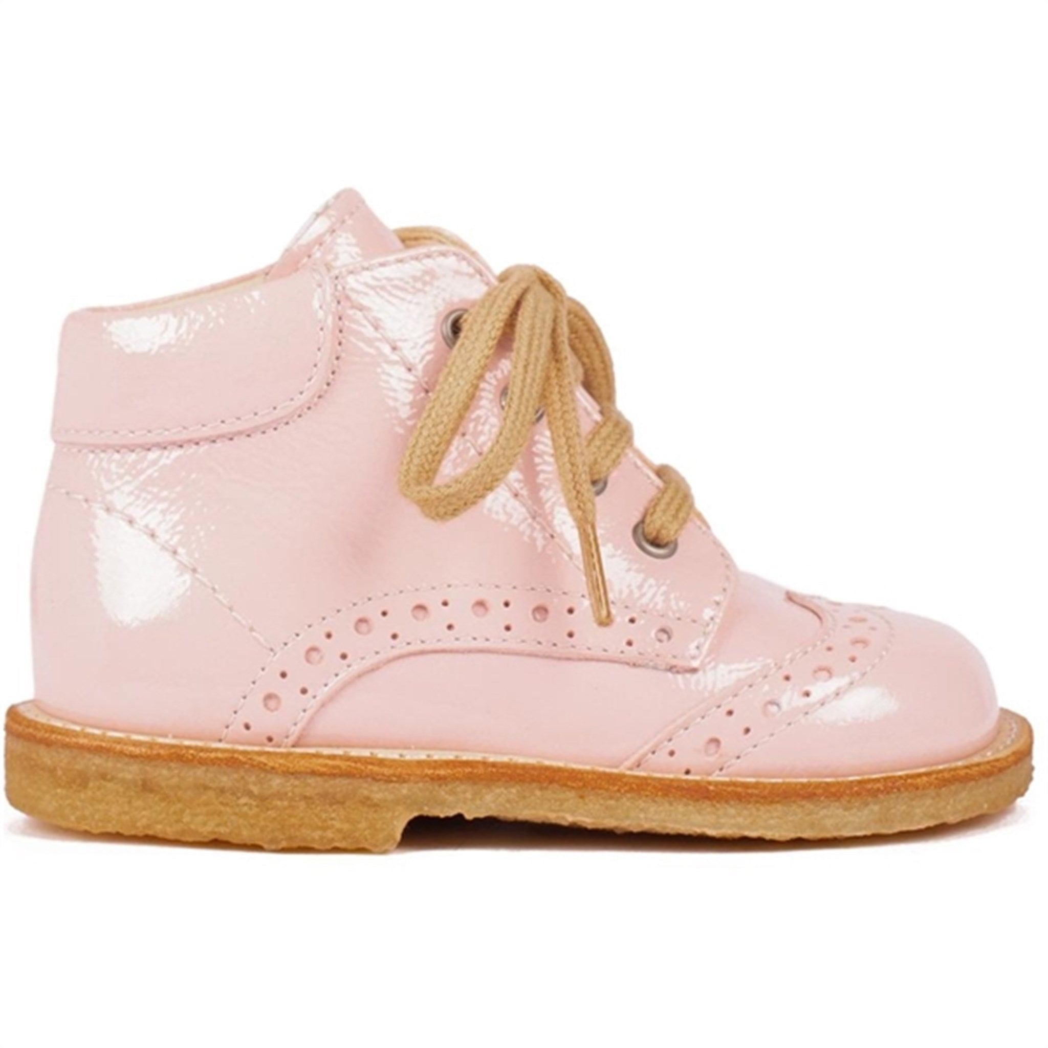 Angulus Shoe With Laces Pale Rose 2