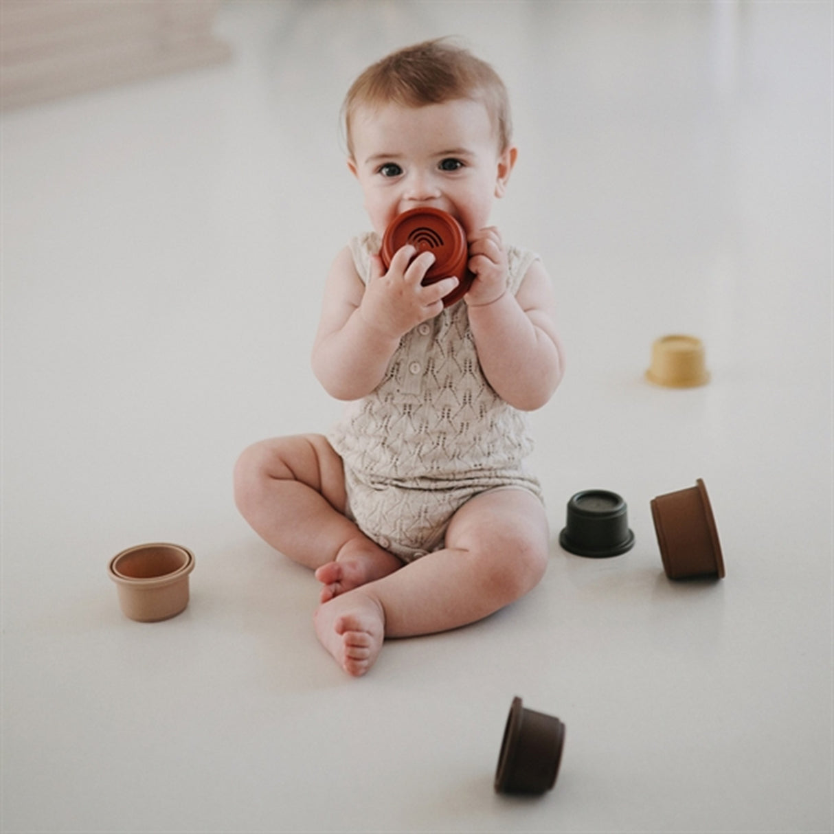 Mushie Stacking Cups Retro