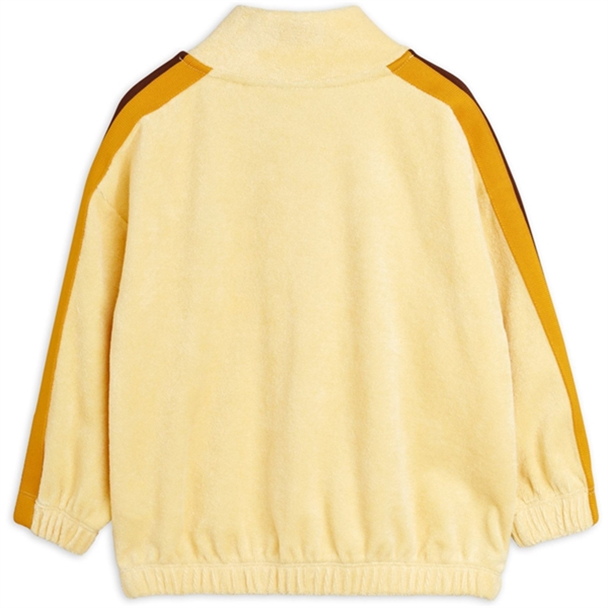 Mini Rodini Yellow Tennis Emb Terry Halfzip Sweatshirt 6