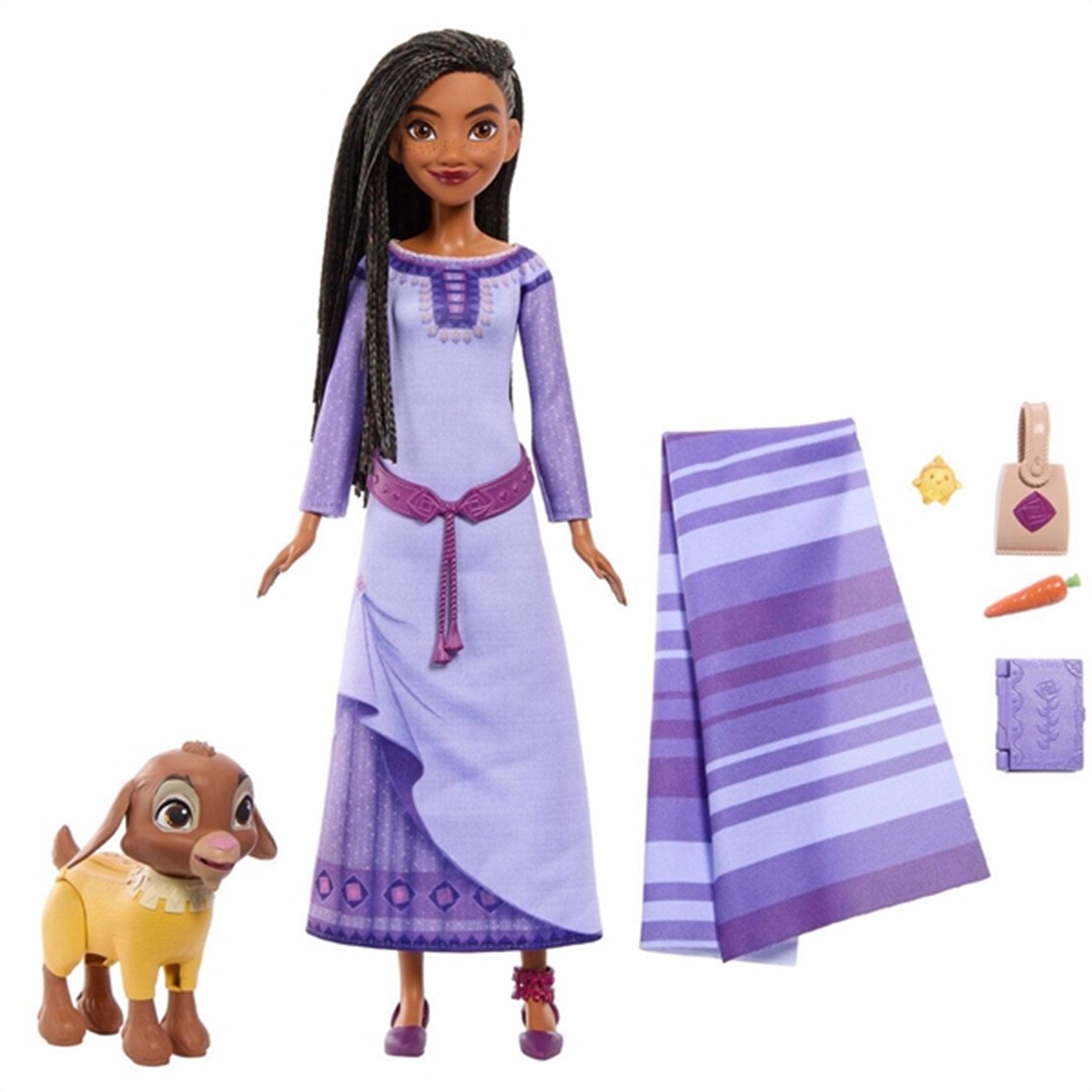Disney Wish Fashion Doll Core Asha Travel Pack