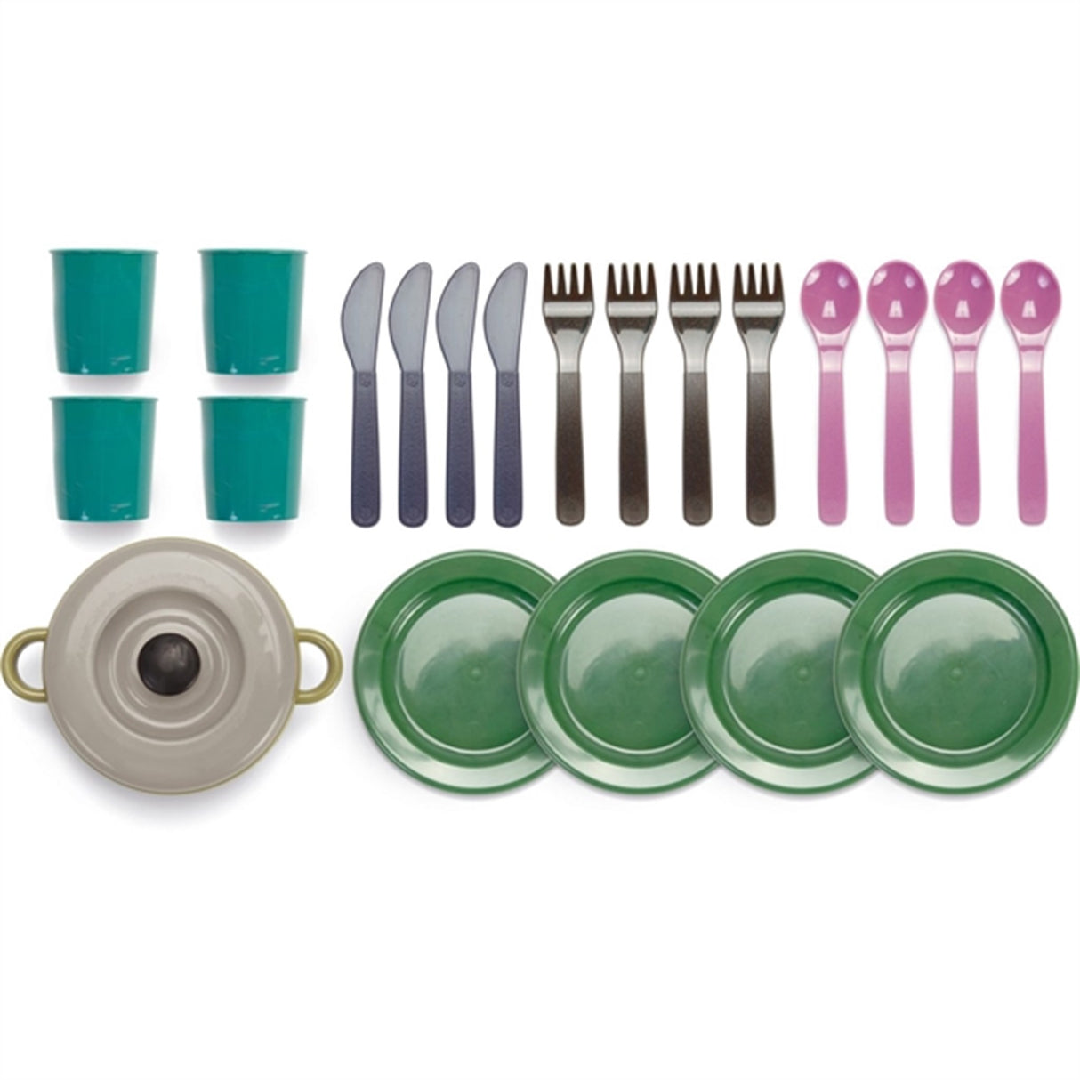 Dantoy Green Bean Tableware Set