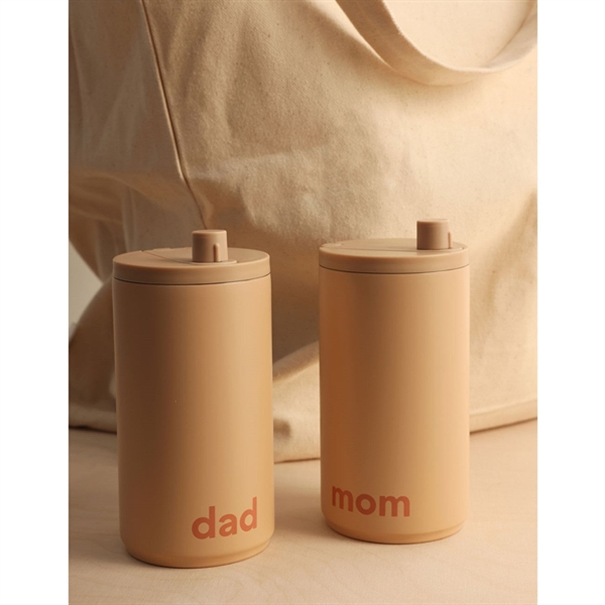 Design Letters Travel Thermo Cup MOM Beige 2