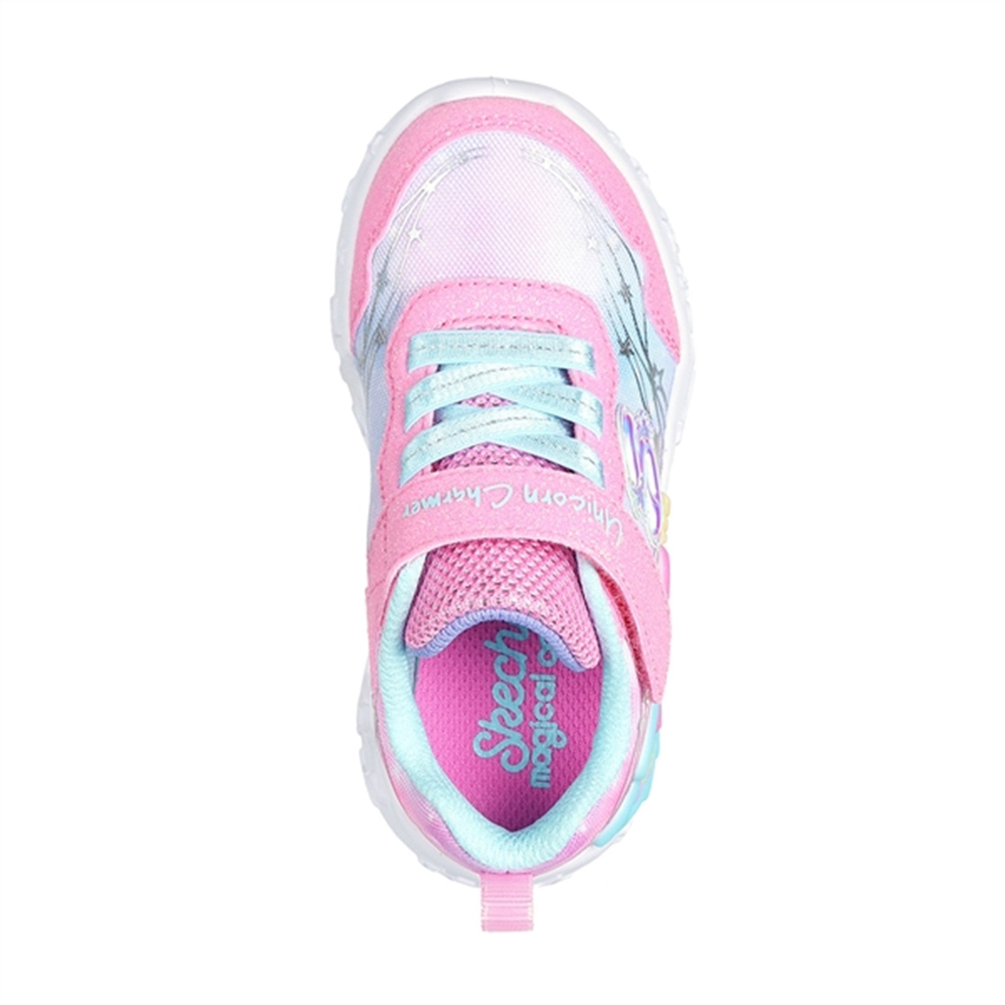 Skechers Unicorn Dreams Ombre Print & Star Shoe Pink Turquoise 4