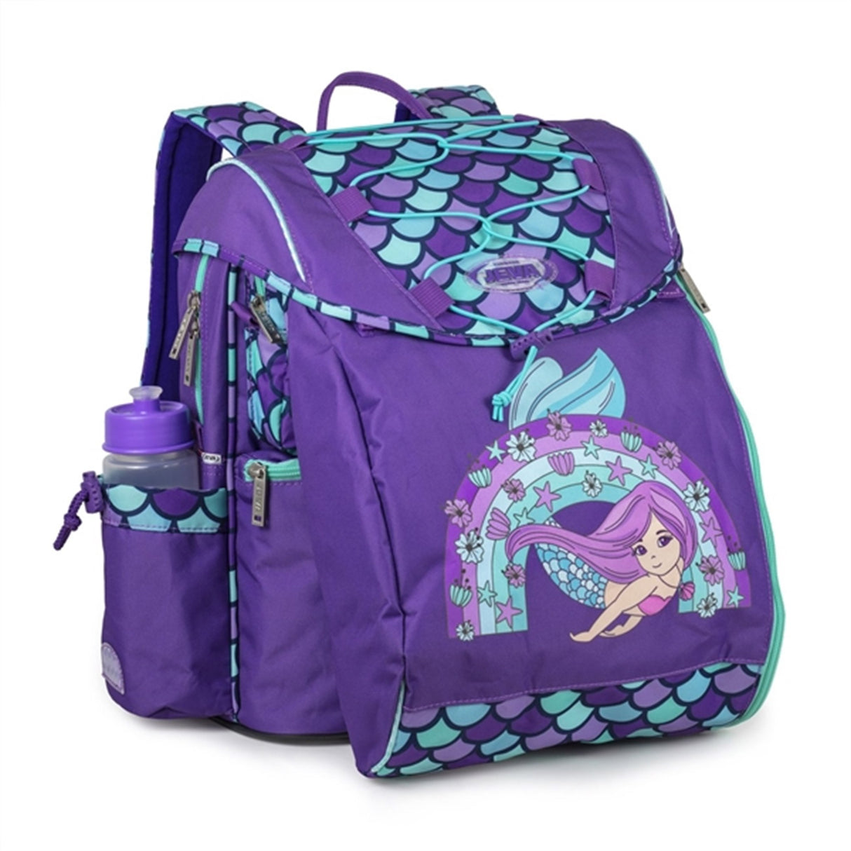 JEVA School Bag Rainbow Mermaid