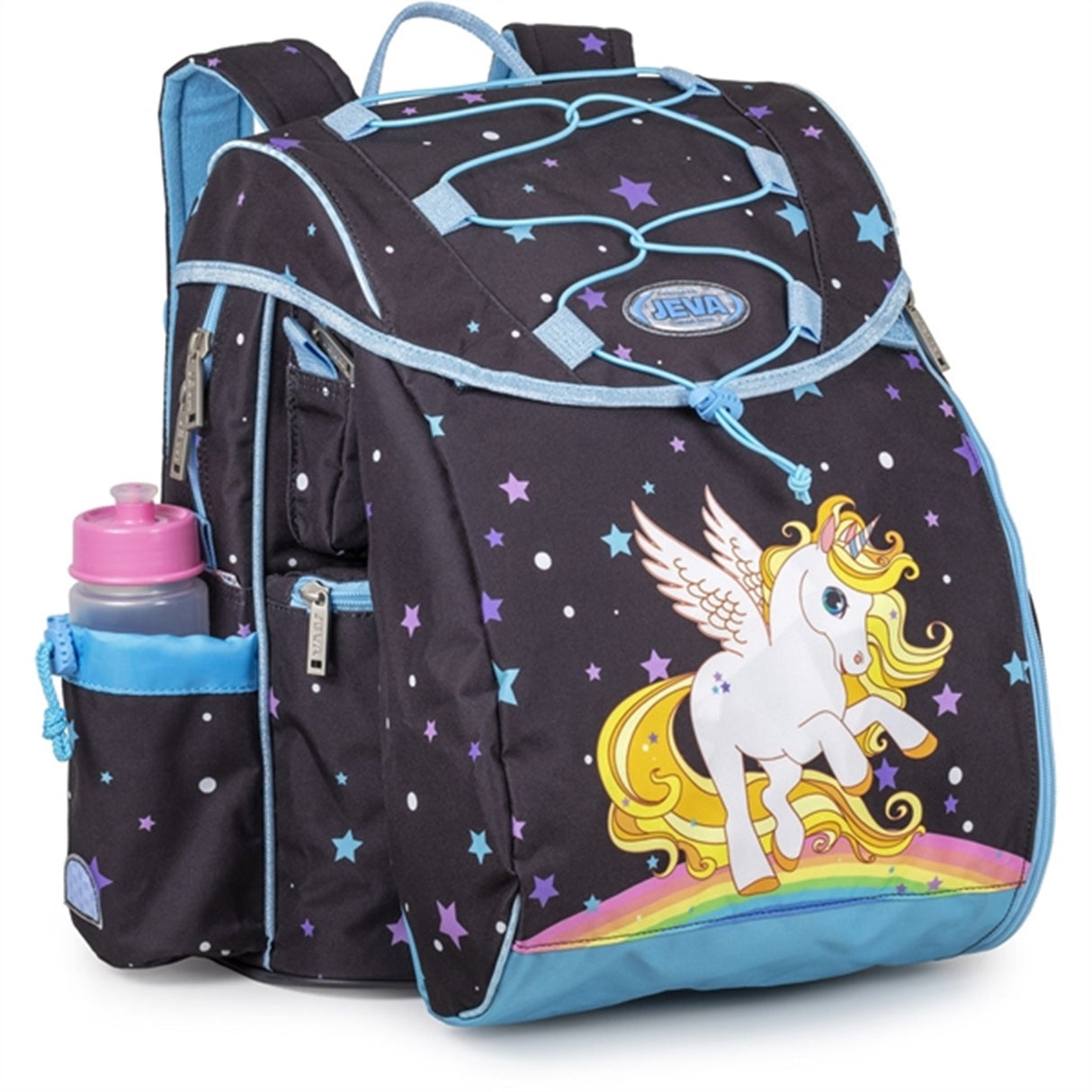 JEVA School Bag Golden Unicorn
