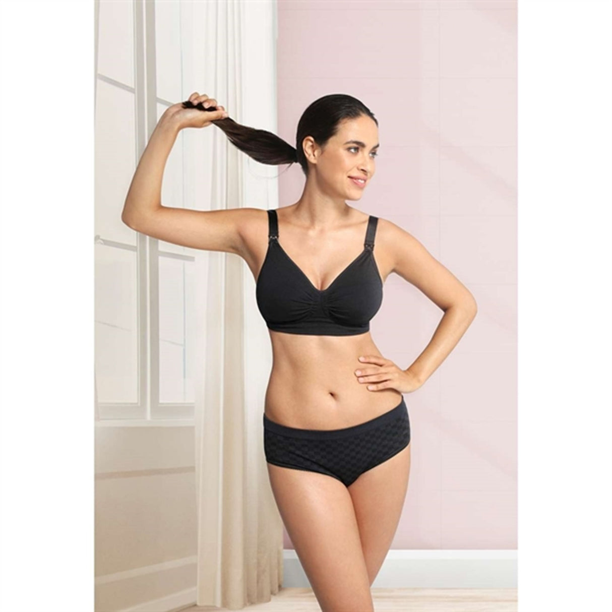 Carriwell Maternity And Nursing Bra With Carri-Gel Support Black