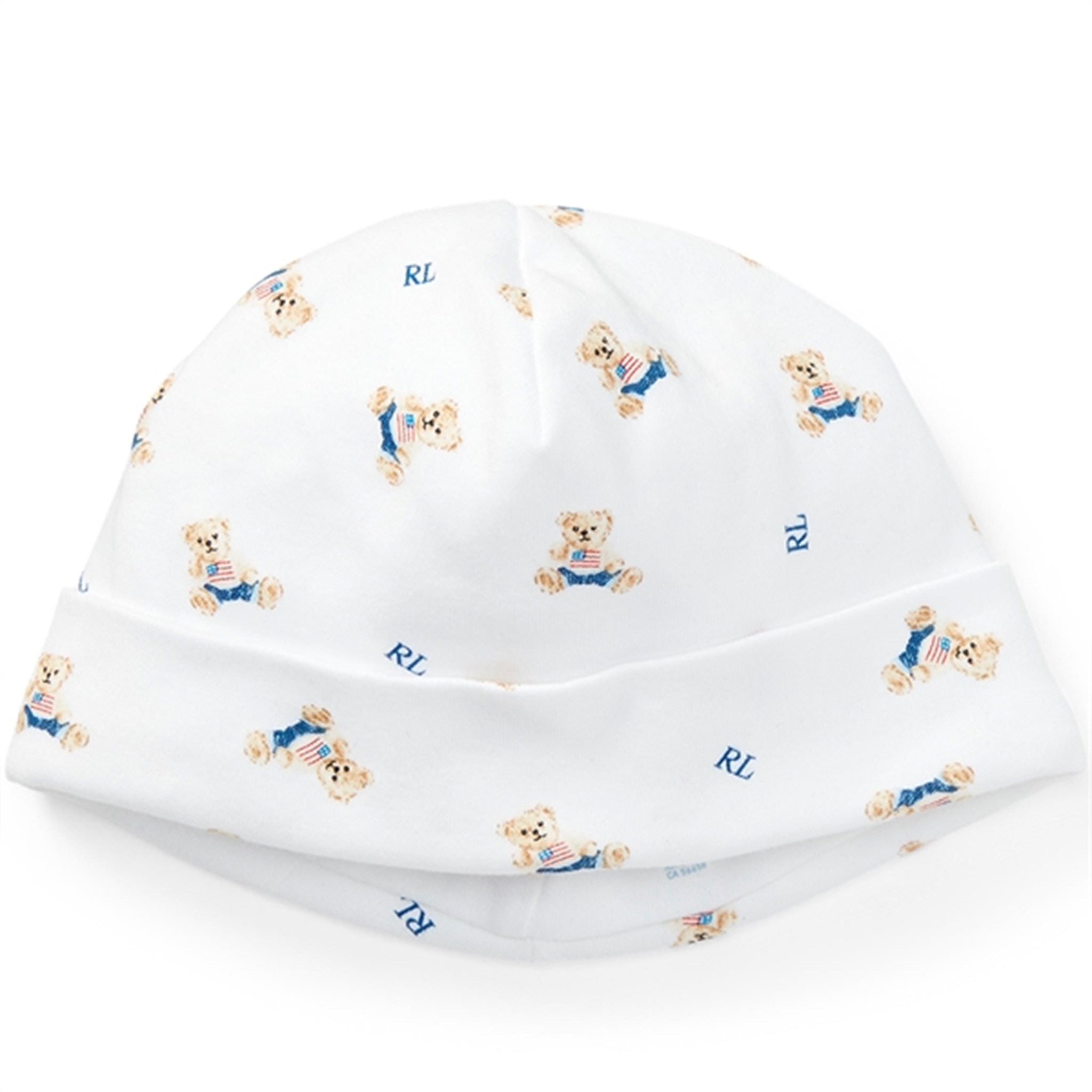 Ralph Lauren Baby Boy Hat White/Blue Multi
