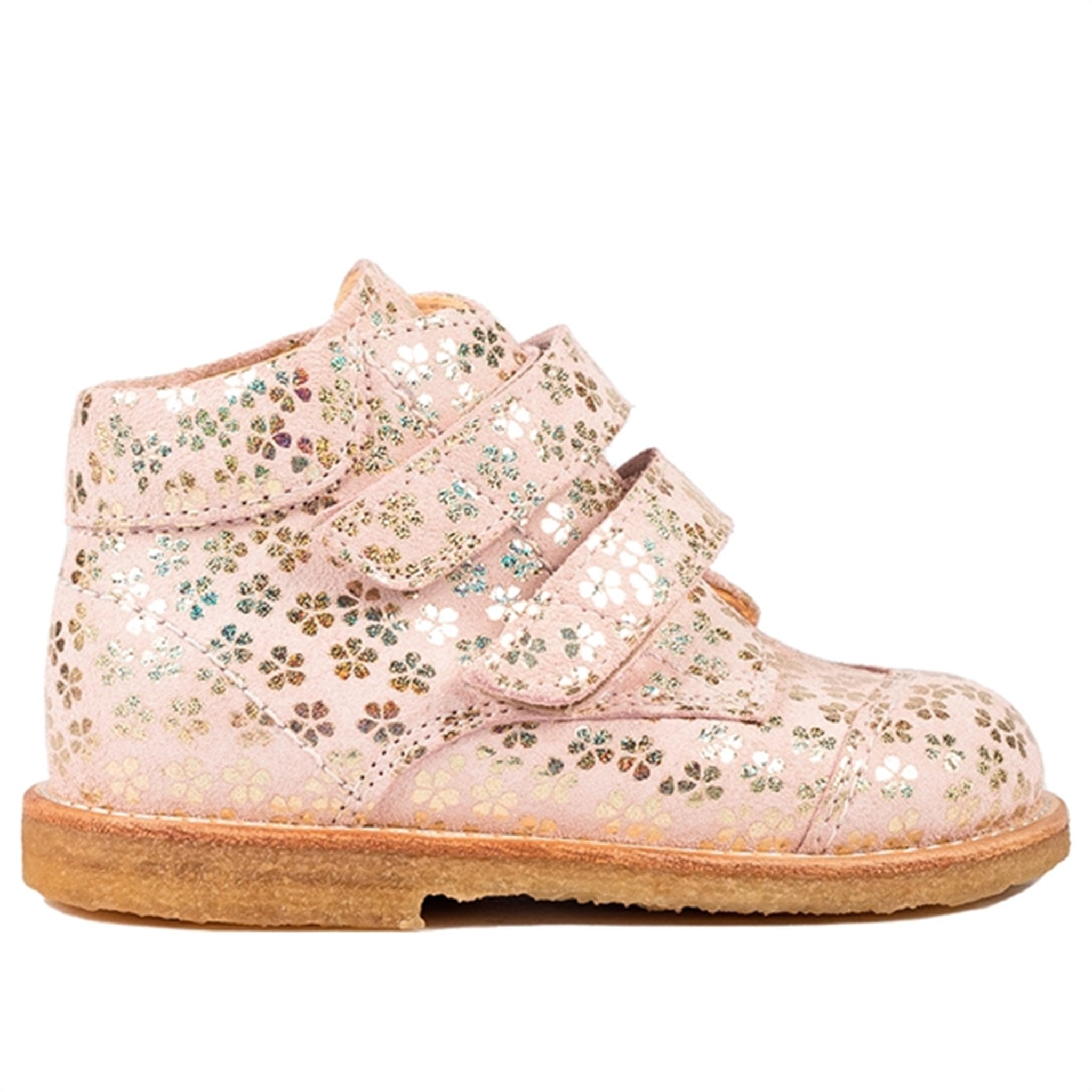Angulus Starter Shoes Rose Gold Flowers 2