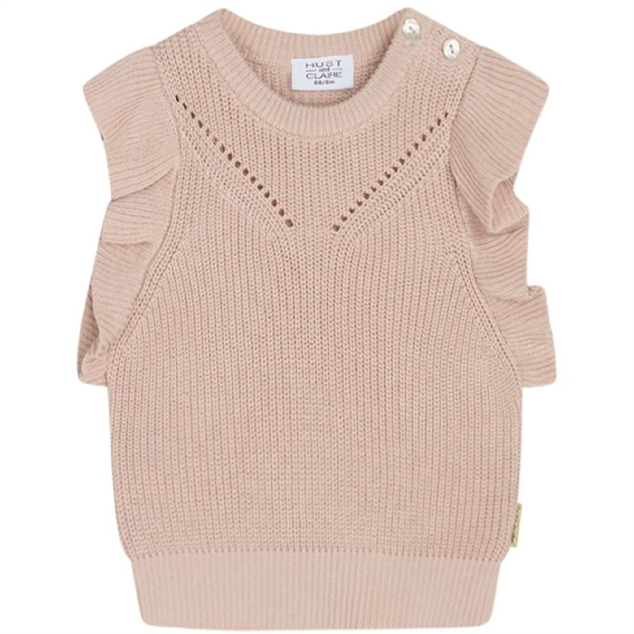 Hust & Claire Baby Peach Dust Nadiina Knit Vest