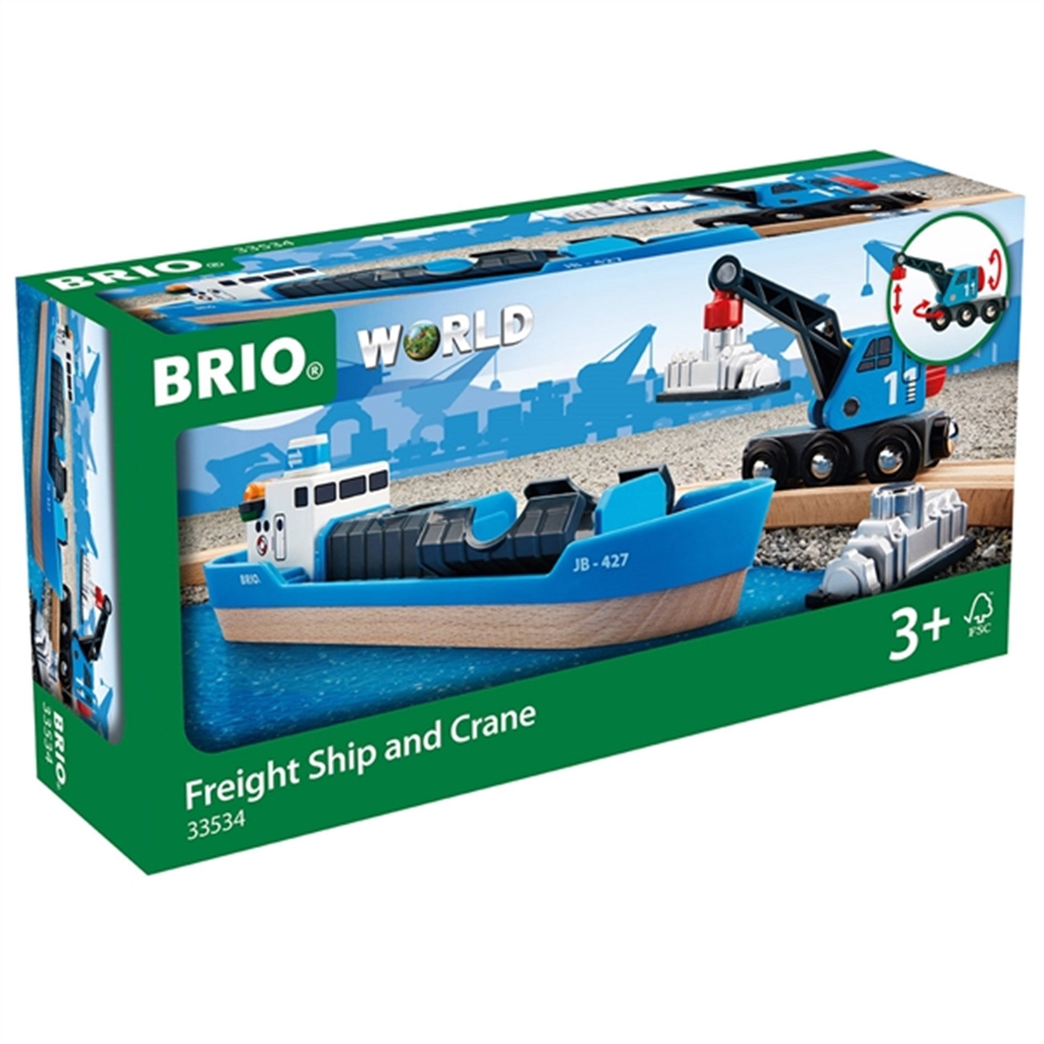 BRIO® Freight Ship & Crane 2