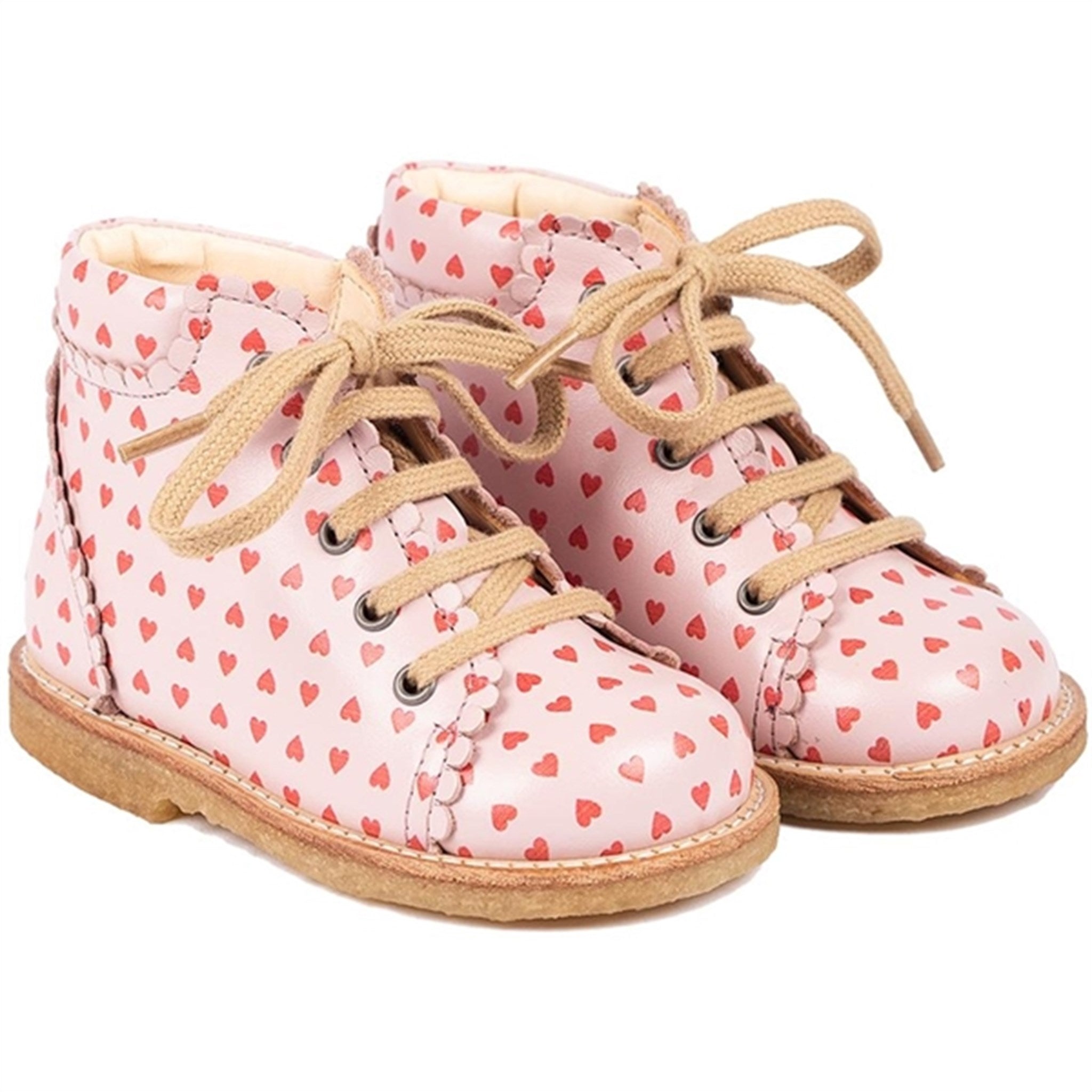 Angulus Shoes With Laces Pale Rose
