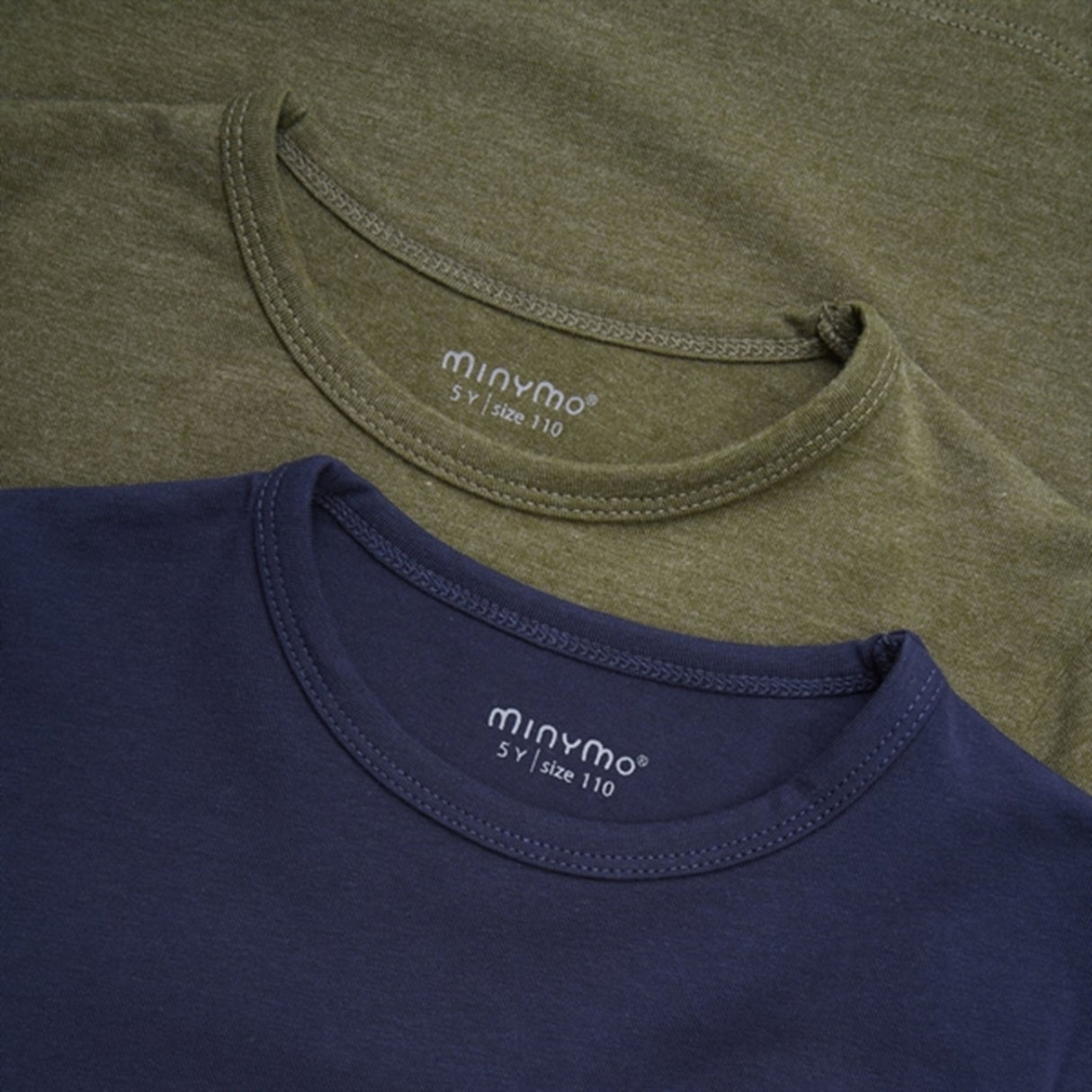 Minymo Dark Olive Blouse Basic 34 2-pack NOOS