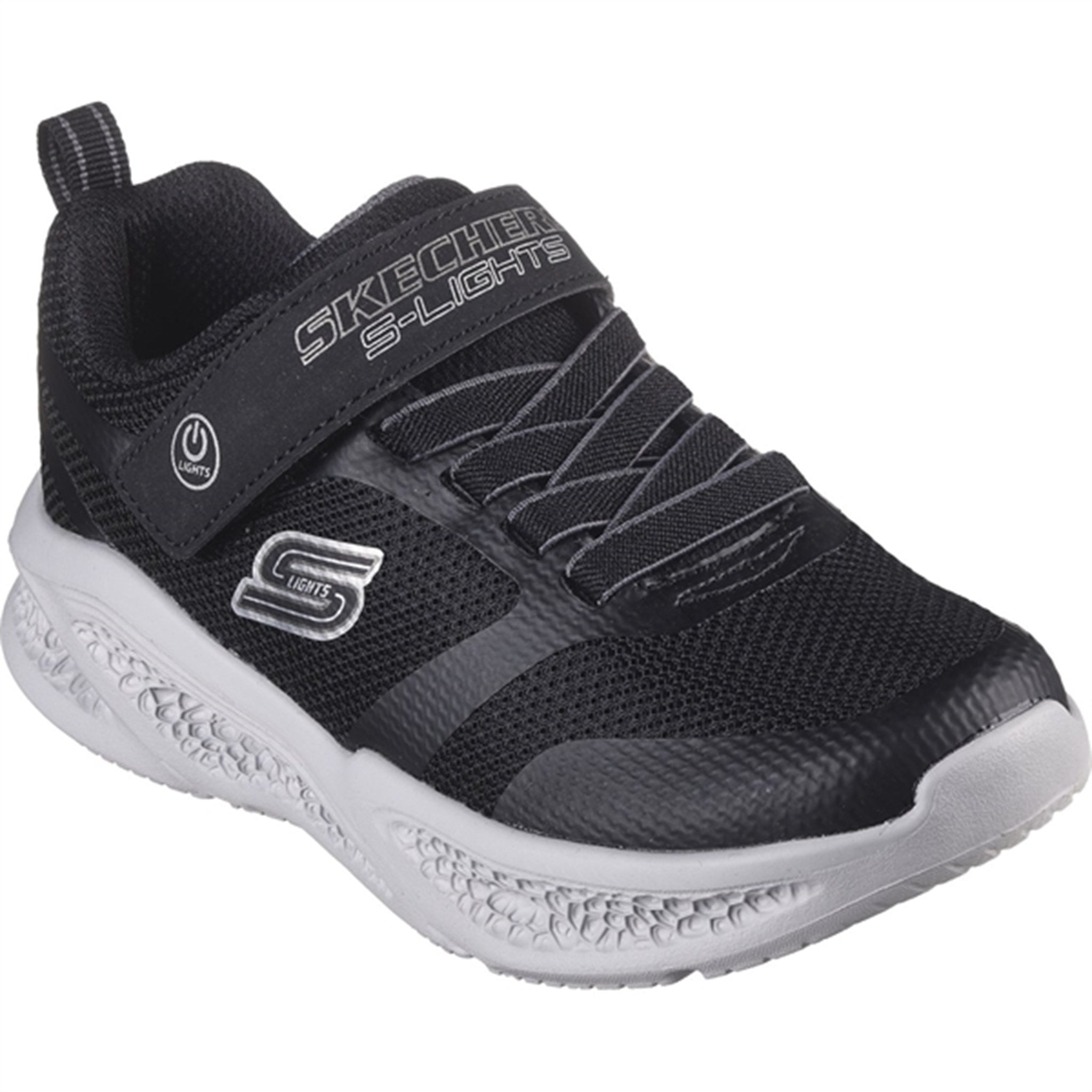 Skechers Boys Skechers Meteor-Lights Sneakers Black Grey