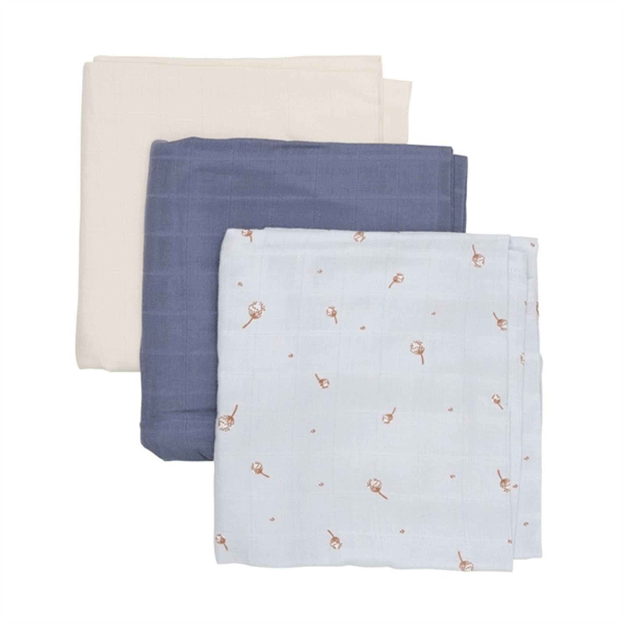 FIXONI Gray Dawn Muslin Cloth 3-Pack