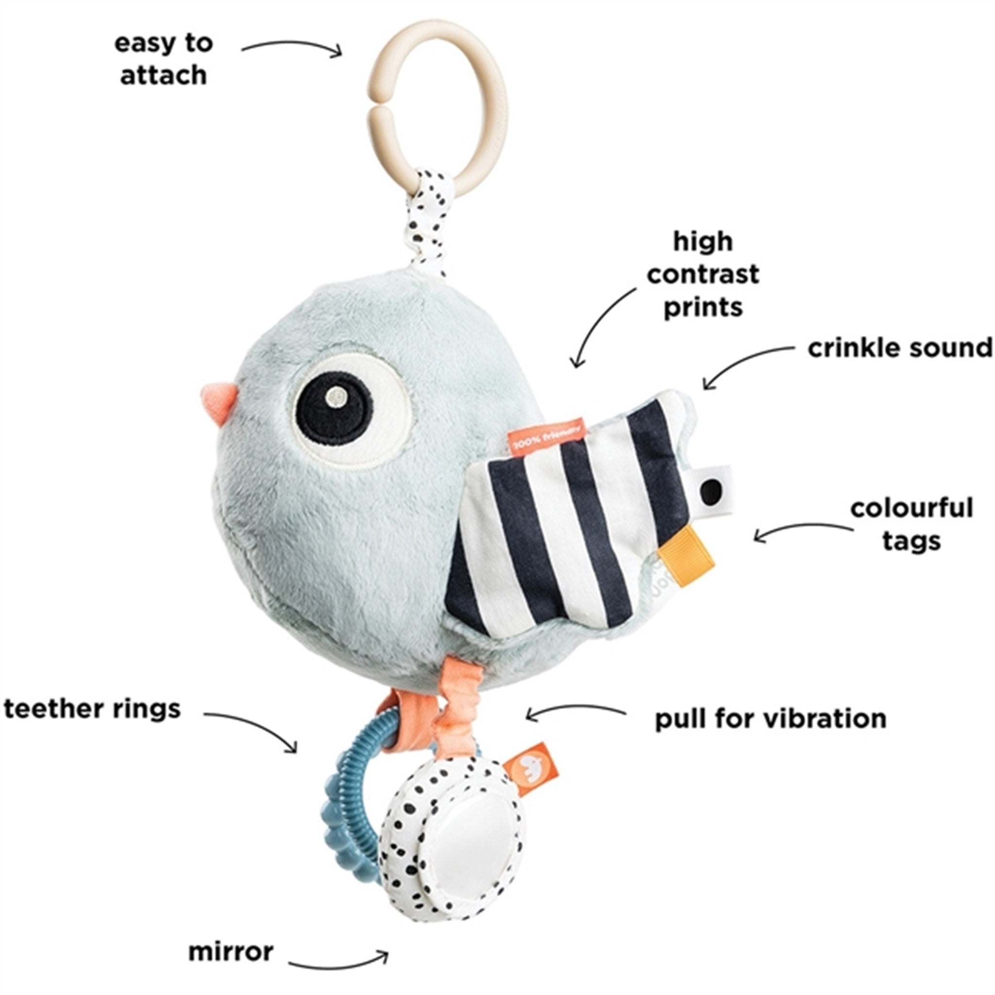 Done by Deer To Go Activity Sensory Toy Birdee Blue 4