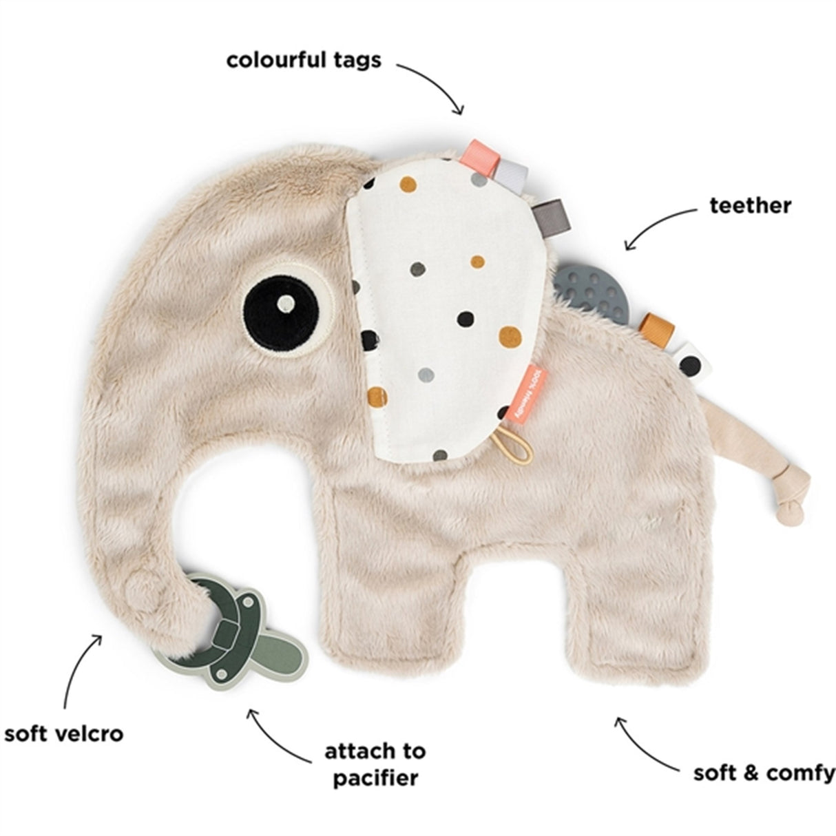 Done by Deer Comfort Blanket Elphee Sand