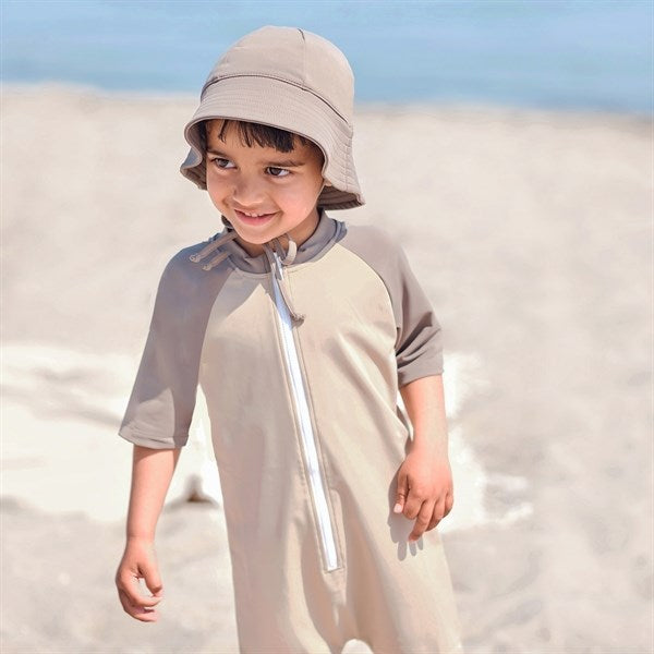 Petit Crabe Taupe Multicolor Bodysuit