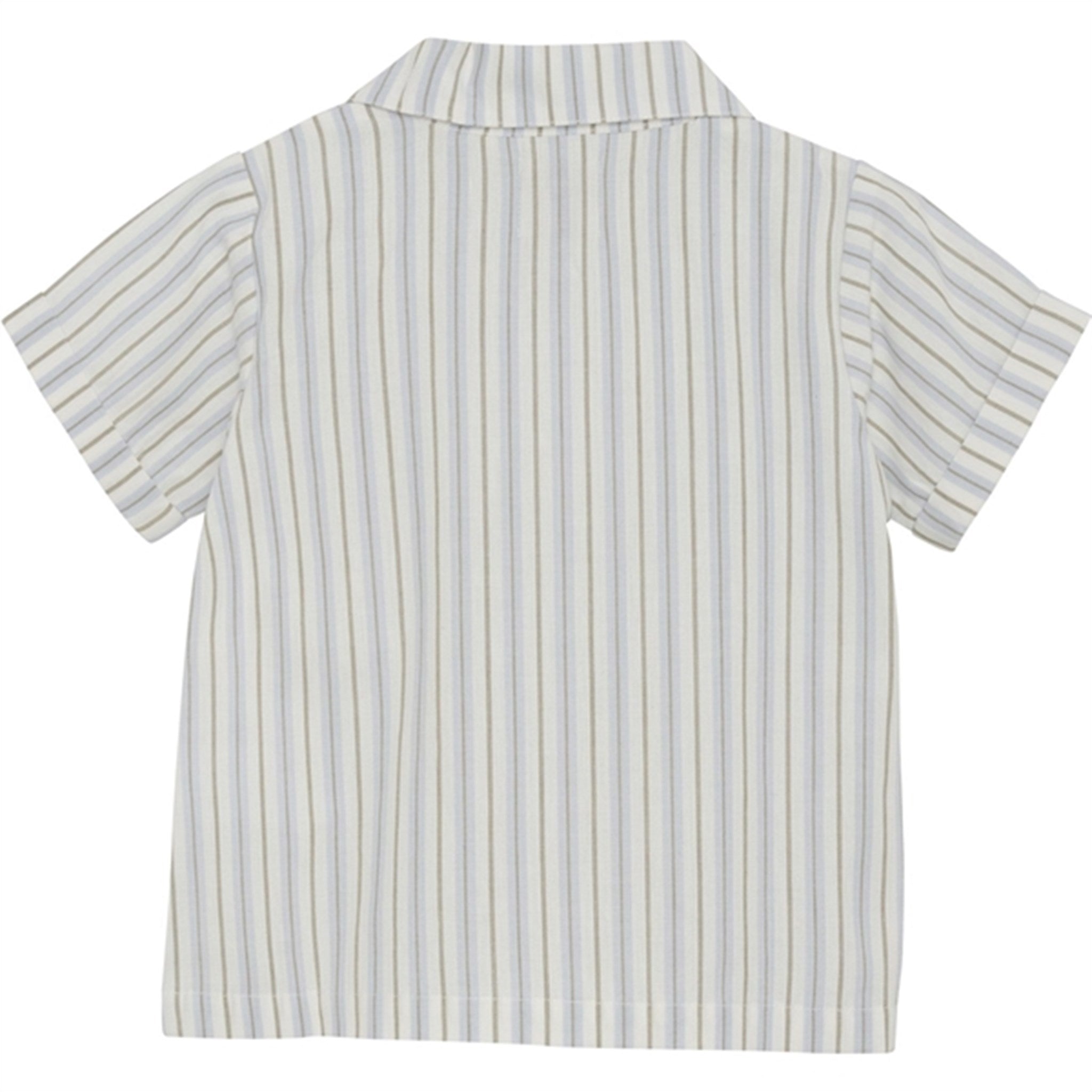 Huttelihut Woven Stripe Silver Sage Shirt 3