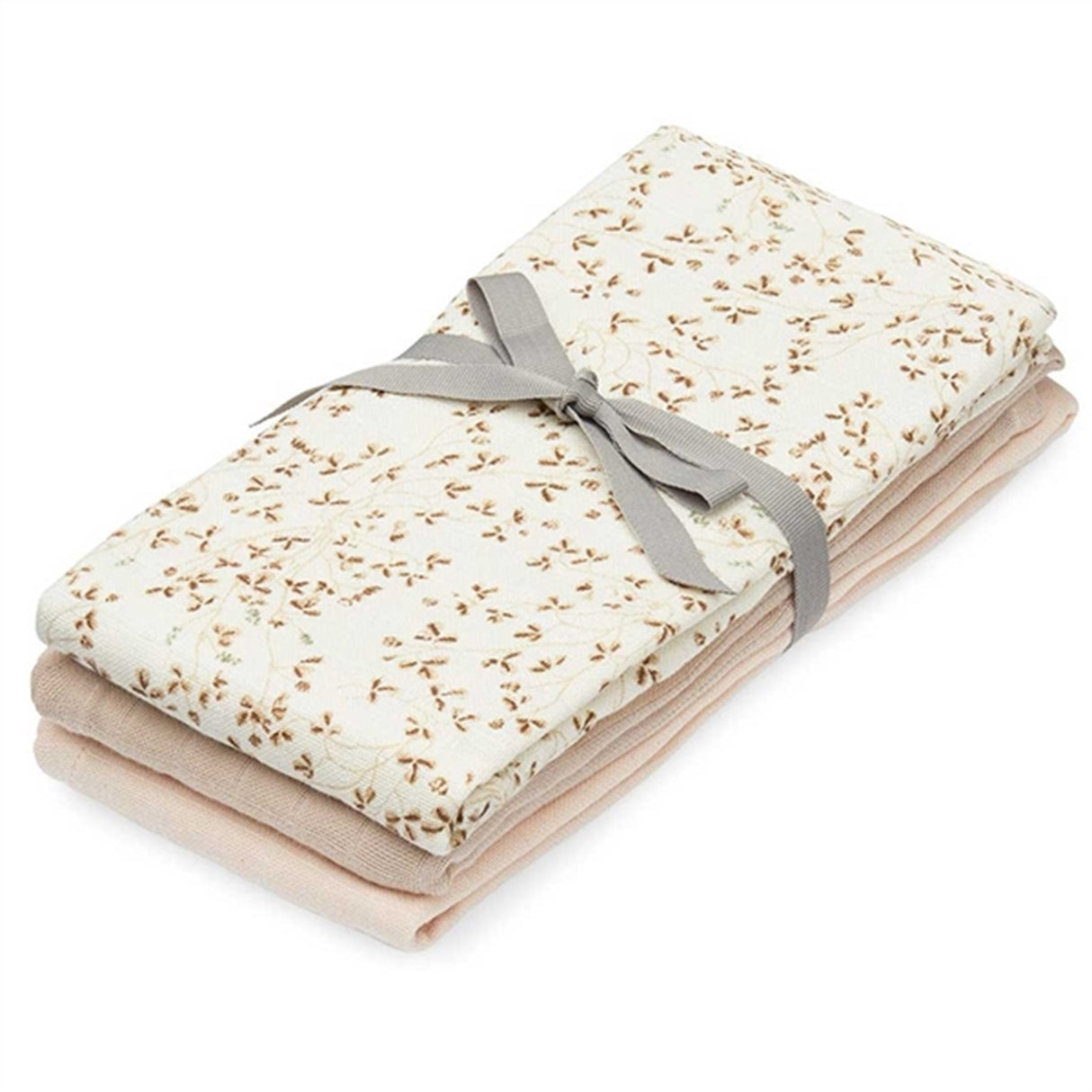 Cam Cam Copenhagen Muslin Washcloth 3-pack GOTS Mix Lierre, Almond Hazel