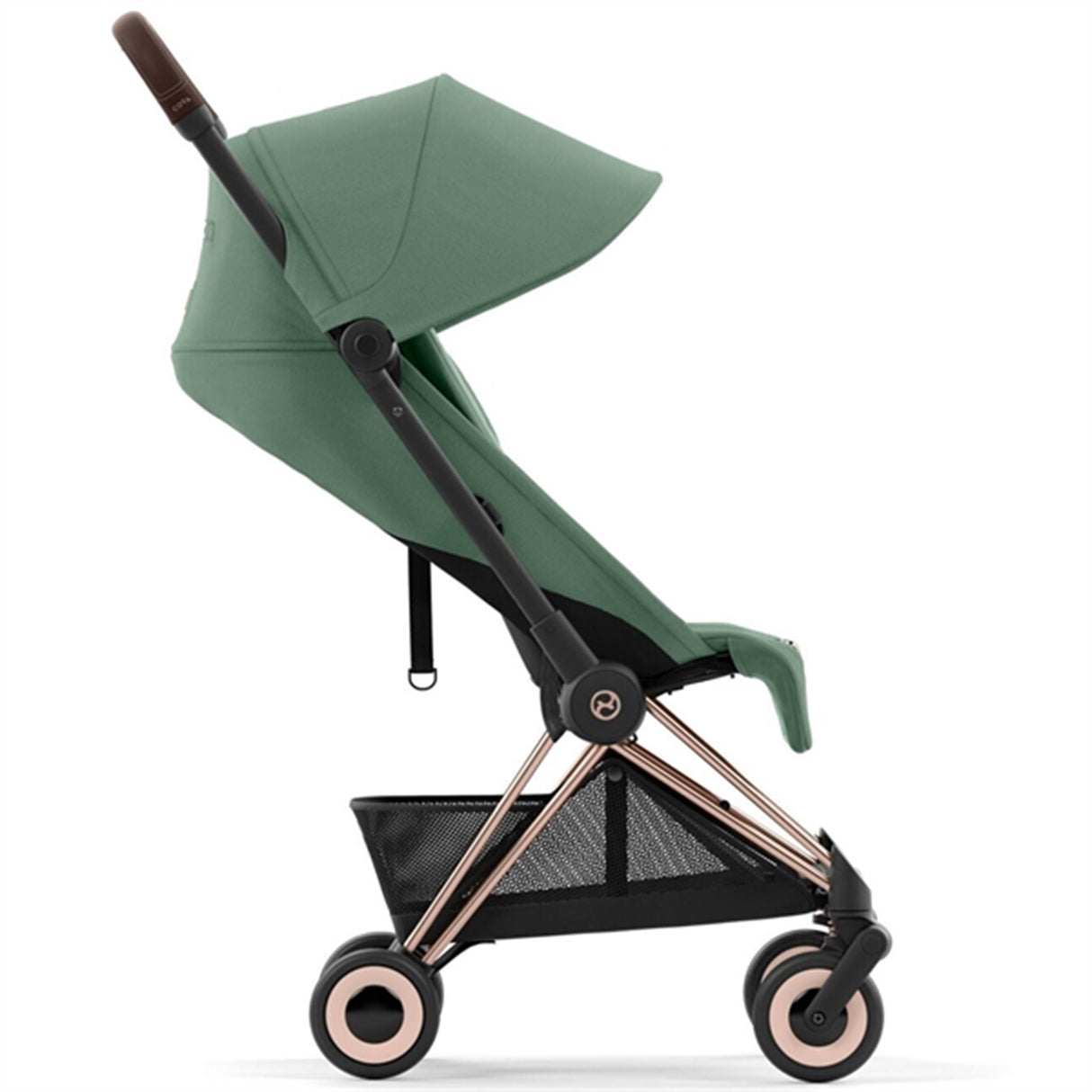 Cybex Coya Stroller Rosegold Leaf Green