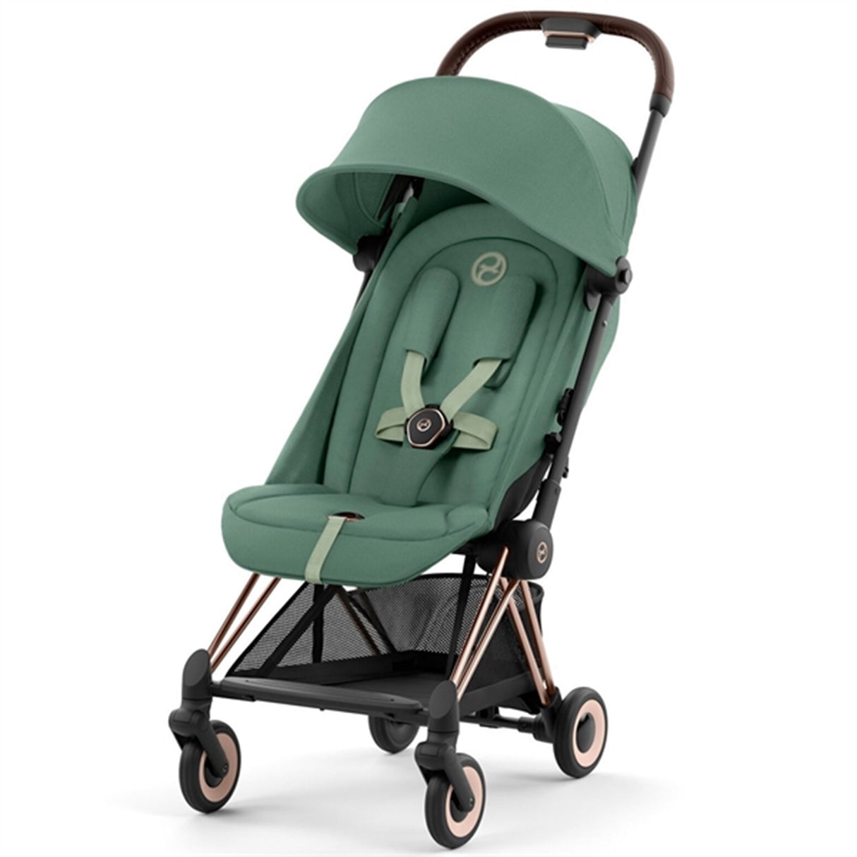 Cybex Coya Stroller Rosegold Leaf Green