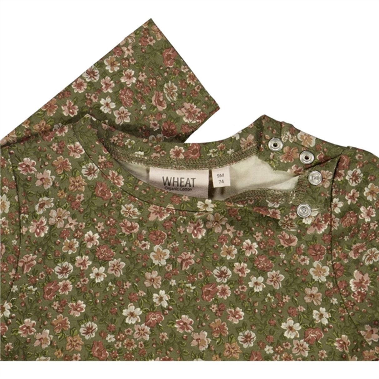 Wheat Dry Pine Flowers Jersey Bessie Dress 3