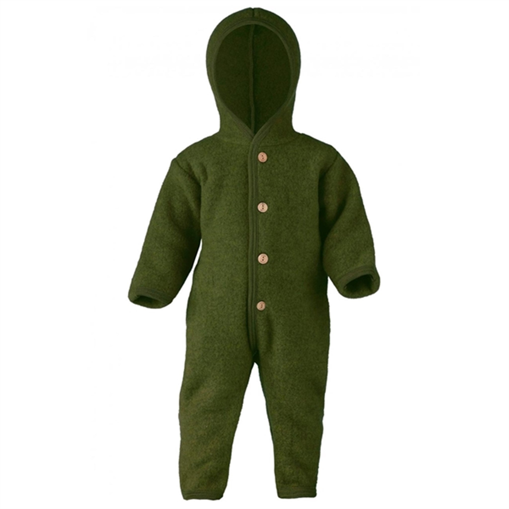 Engel Hooded Overall w. Buttons Reed Mélange