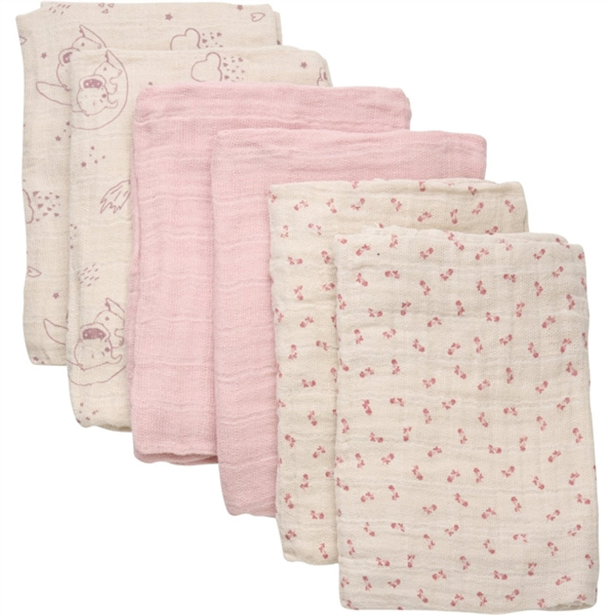 Pippi Organic Muslin Cloth 6-pack Sheer Bliss