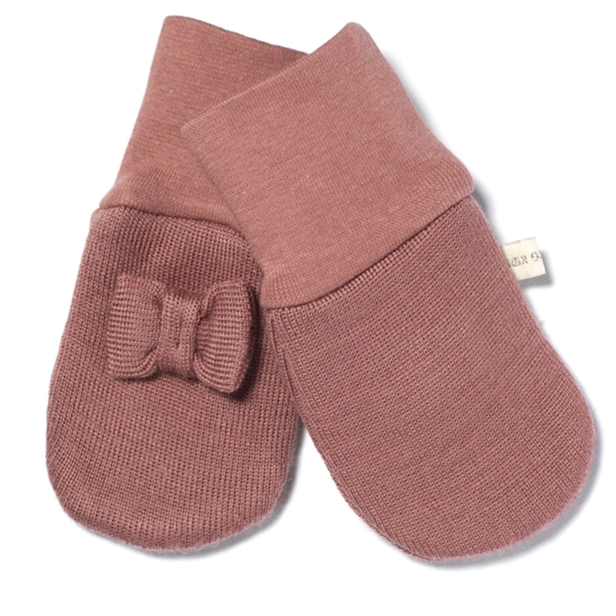 Racing Kids Mittens Baby Bow Old Rose