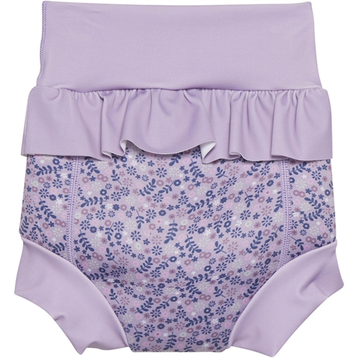 Color Kids Swim Trunkwith Frill AOP Lavender Mist
