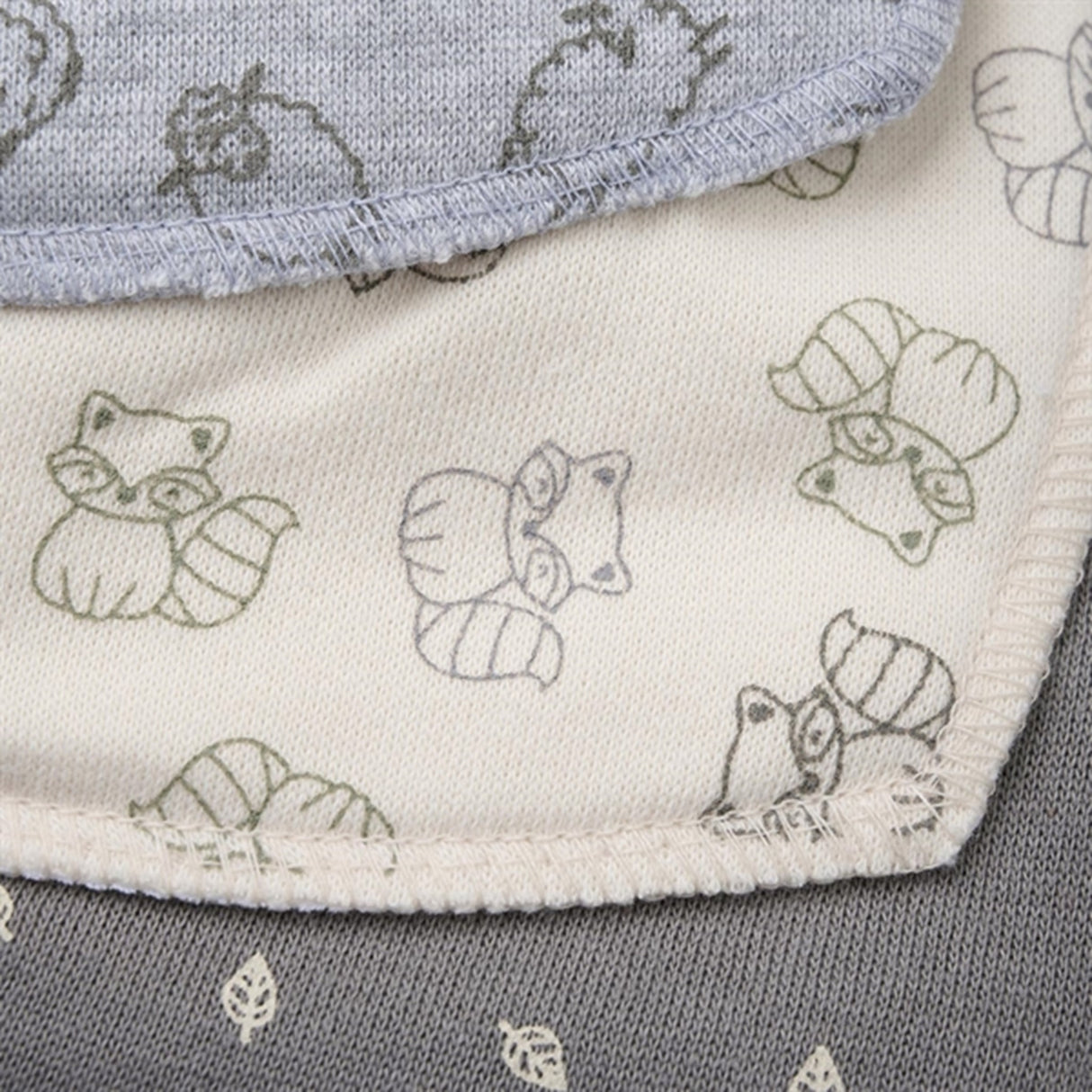 Pippi Bandana Bib 3-pack Grey Melange