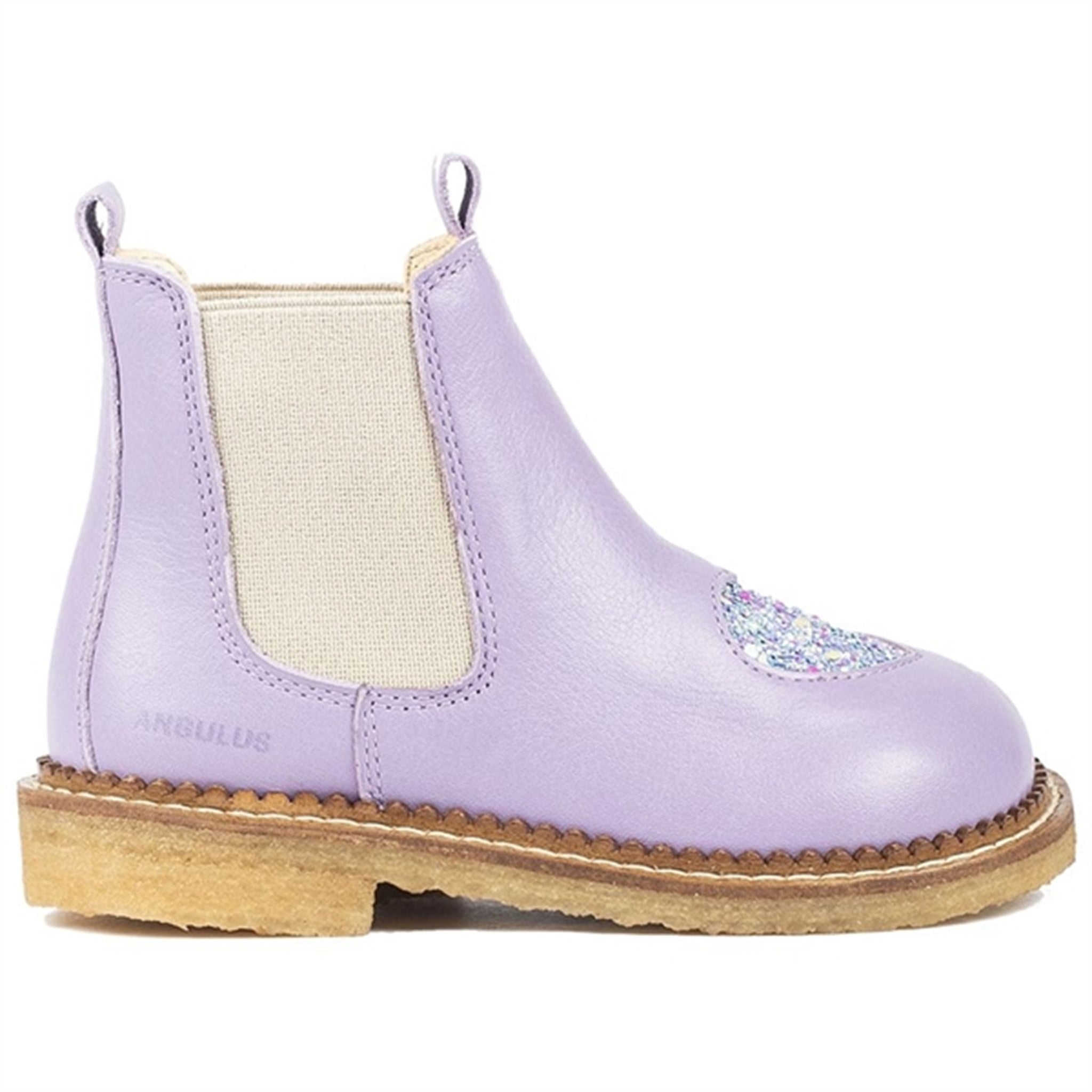 Angulus Chelsea Boots Lilac/Confetti Glitter/Elastic 2