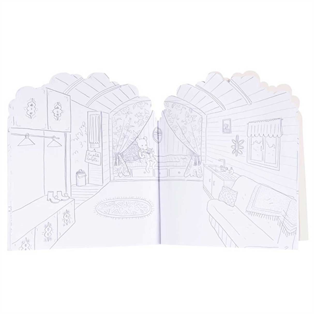 Moulin Roty - Coloring Book With 160 Stickers