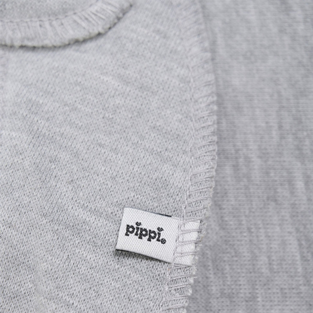 Pippi Bandana Bib Tantes Charmetrold Grey Melange