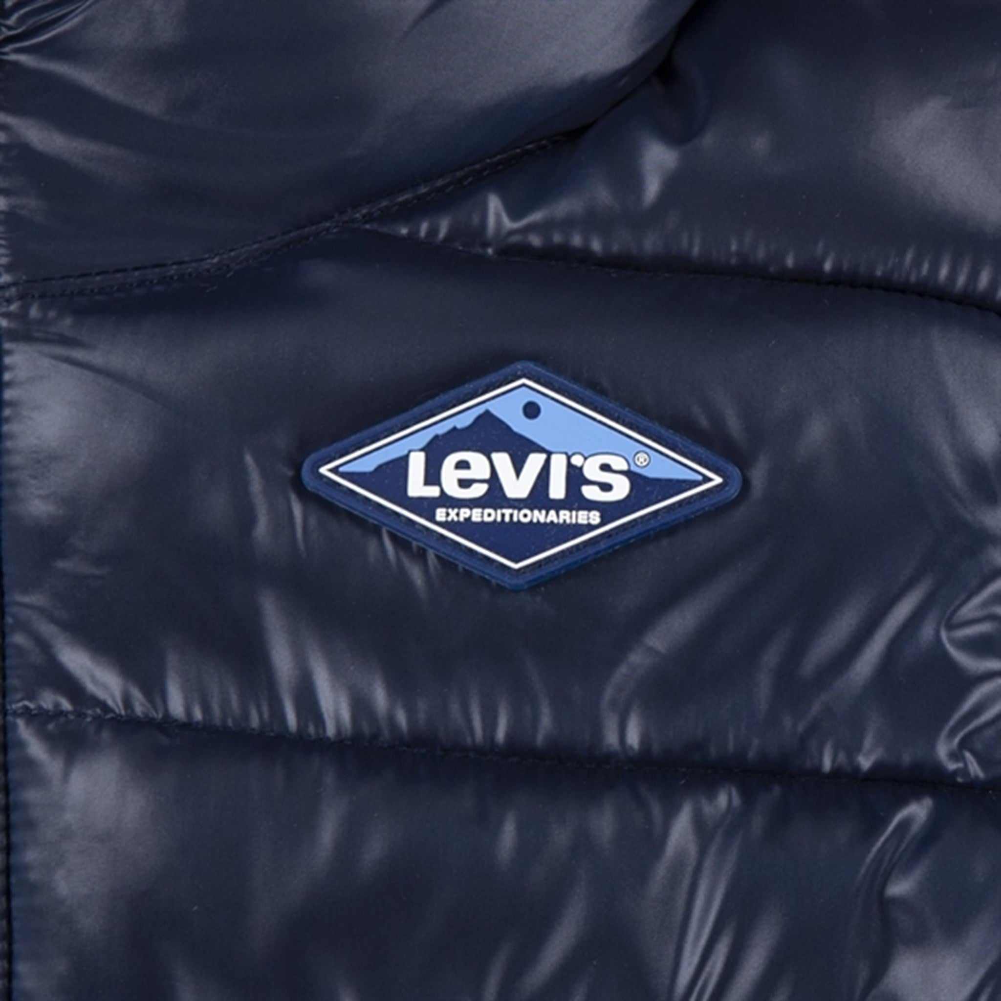 Levi's Baby Sherpa Lined Puffer Jacket Dress Blues 2