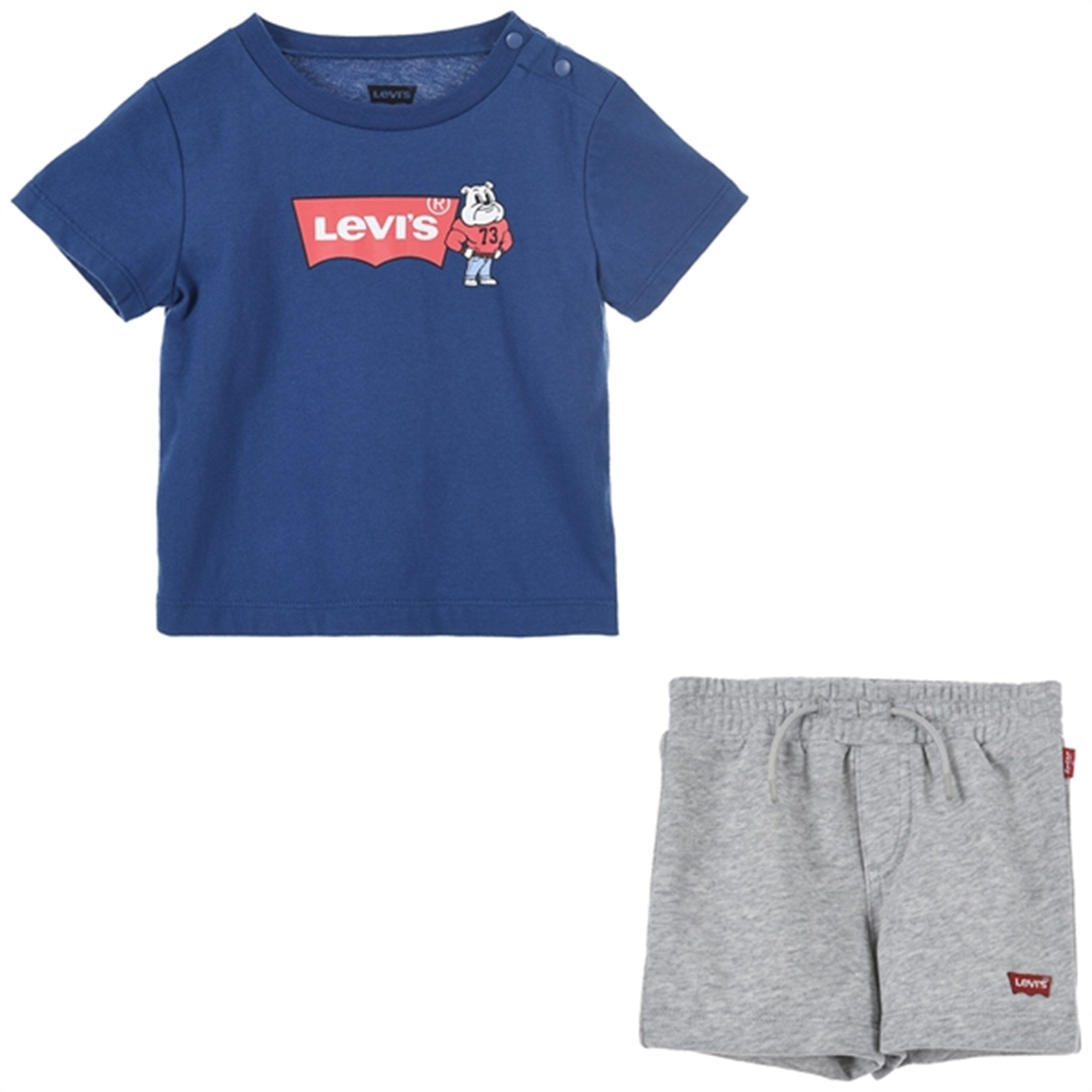 Levi's Mascot Batwing Shorts Set Blue