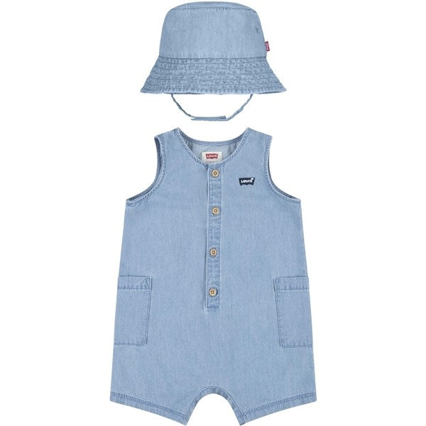 Levi's Denim Romper And Buckethat Summer Wind