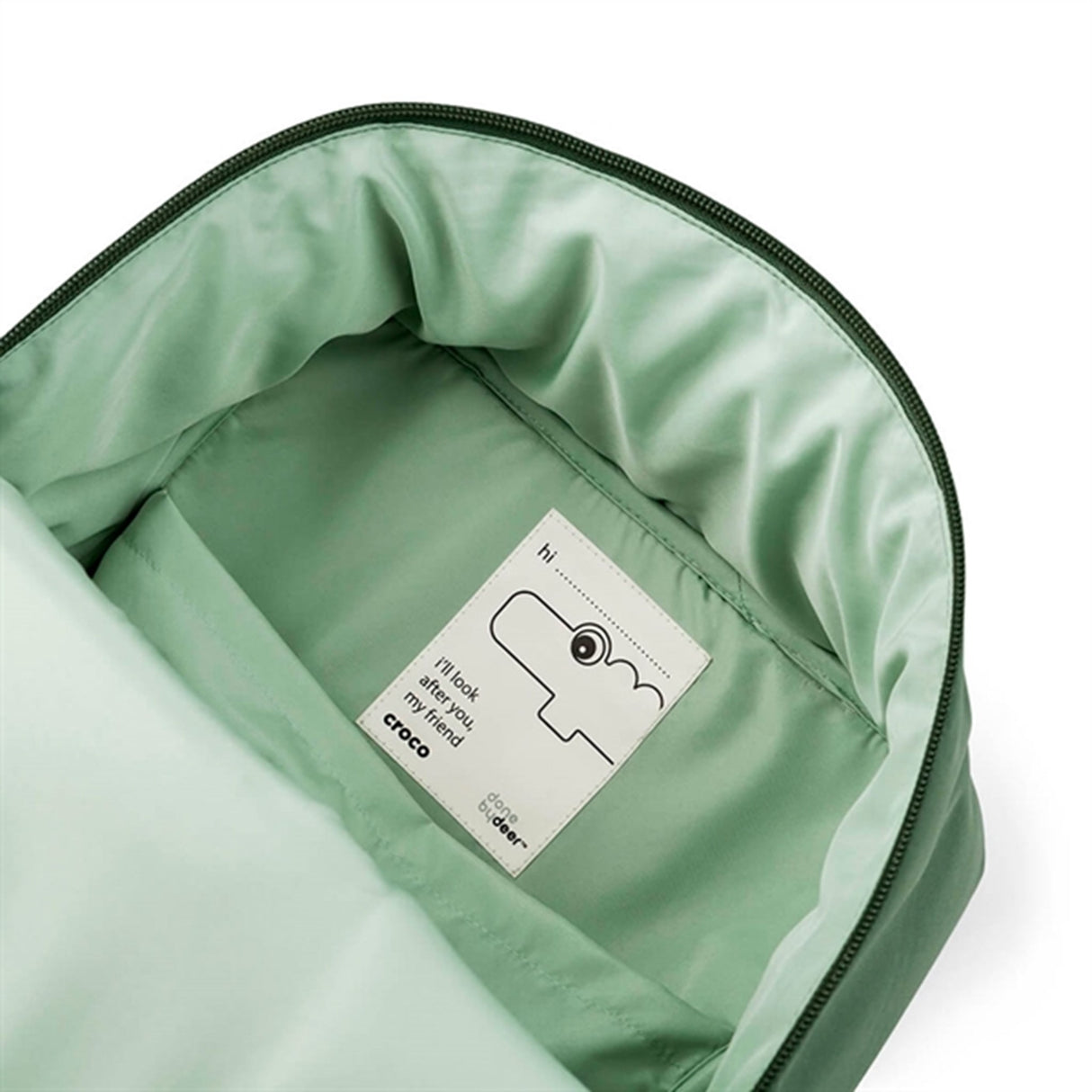 Done by Deer Backpack Croco Green