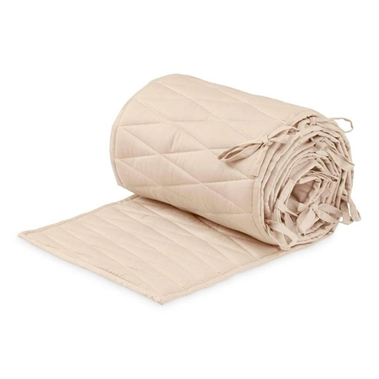 Cam Cam Copenhagen Cot Bumper Harlequin Almond