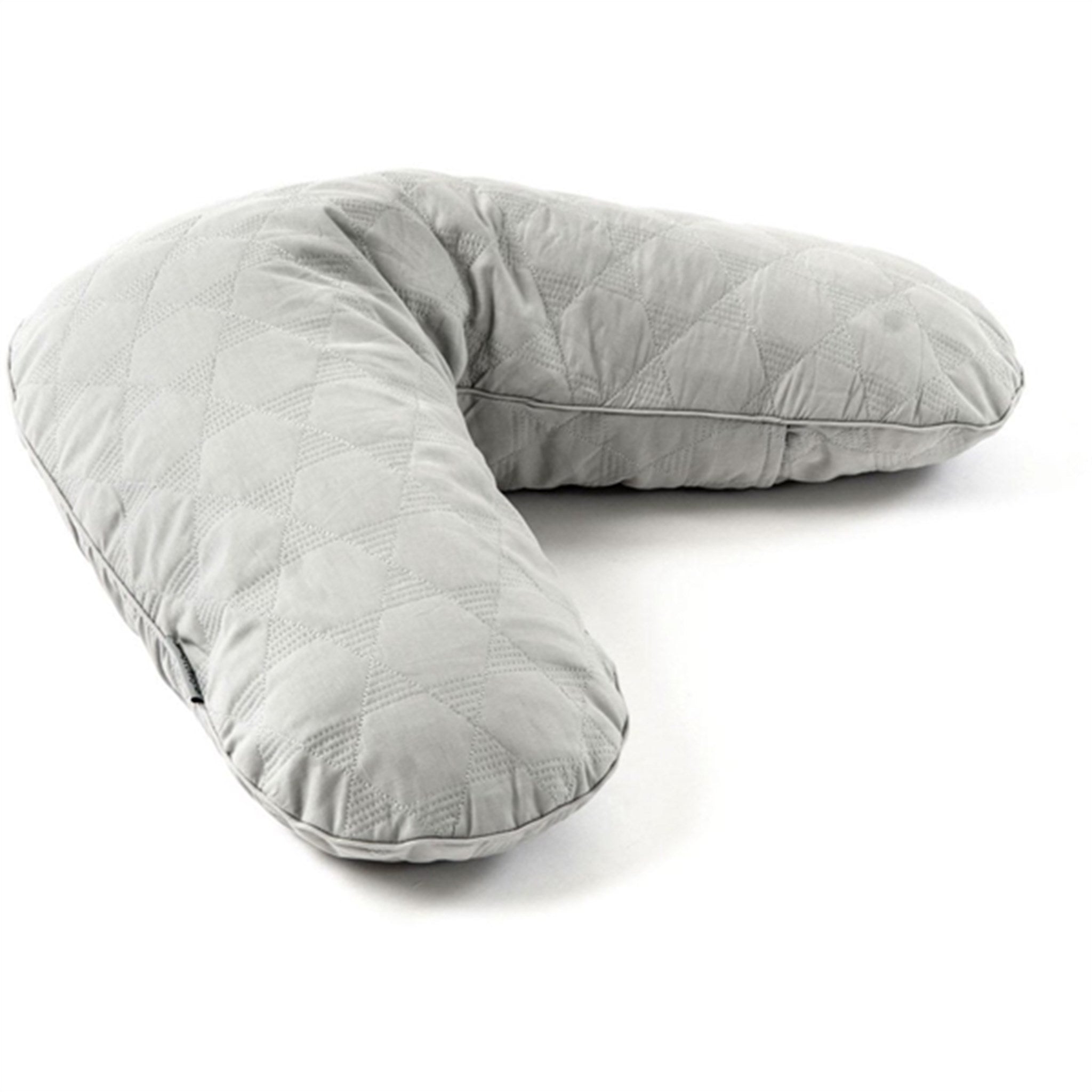 Smallstuff Quilted Nursing Pillow Soft Grey