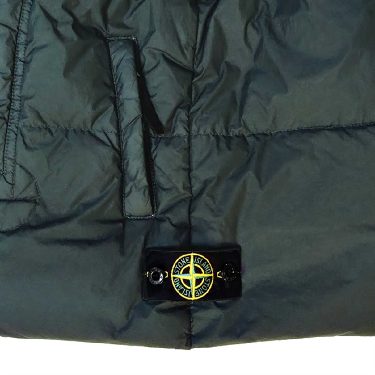 Stone Island Junior Down Vest Dark Green