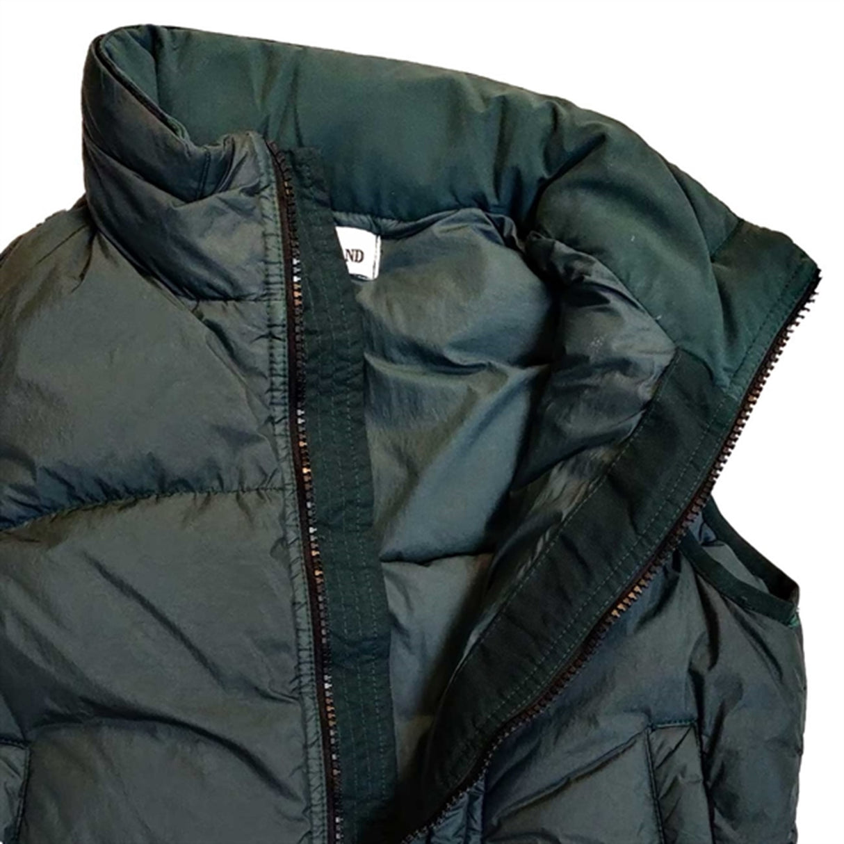 Stone Island Junior Down Vest Dark Green